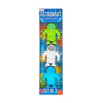 Astronaut Erasers - Set of 3