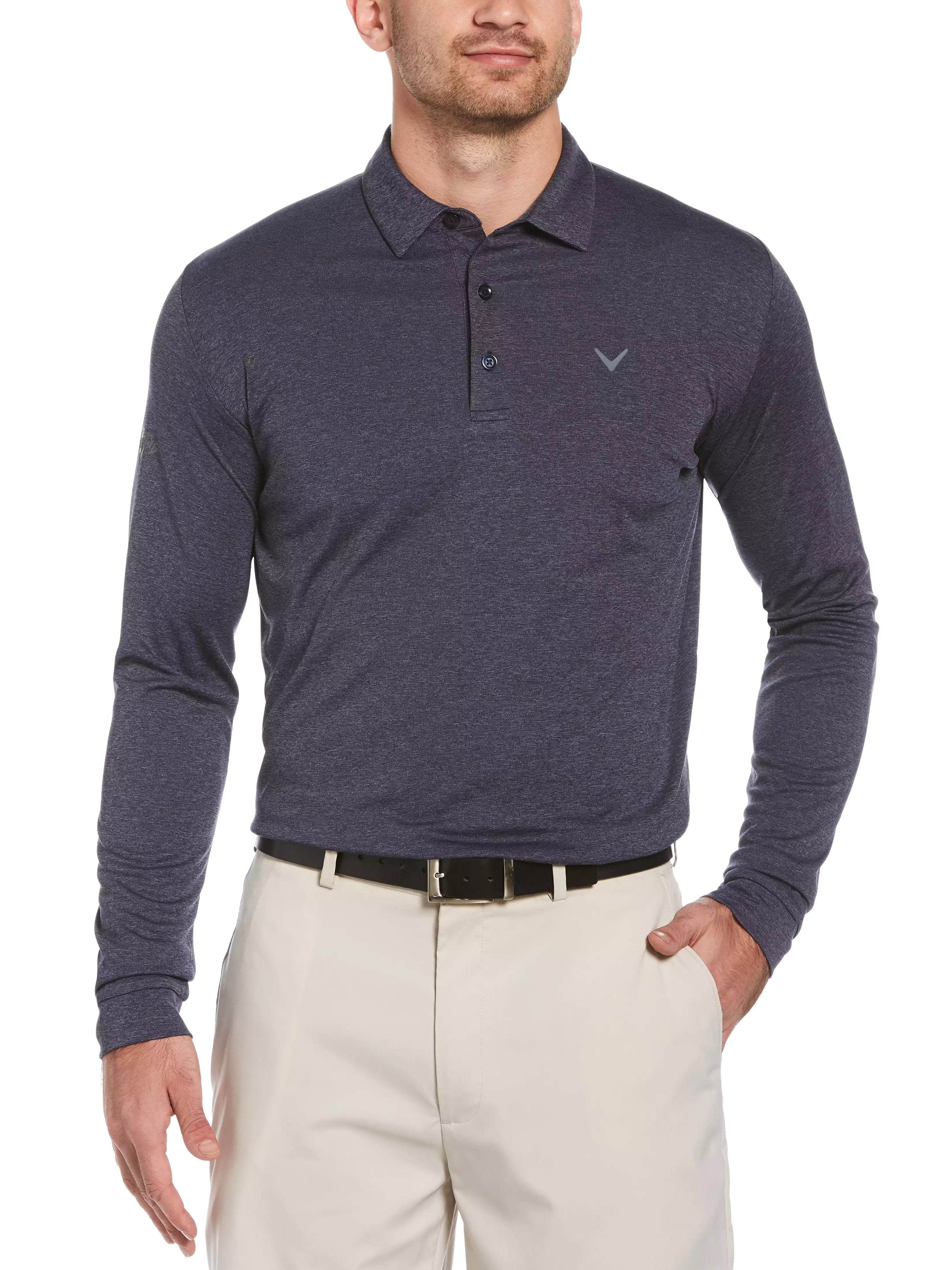 Big & Tall Swing Tech Essential Long Sleeve Polo