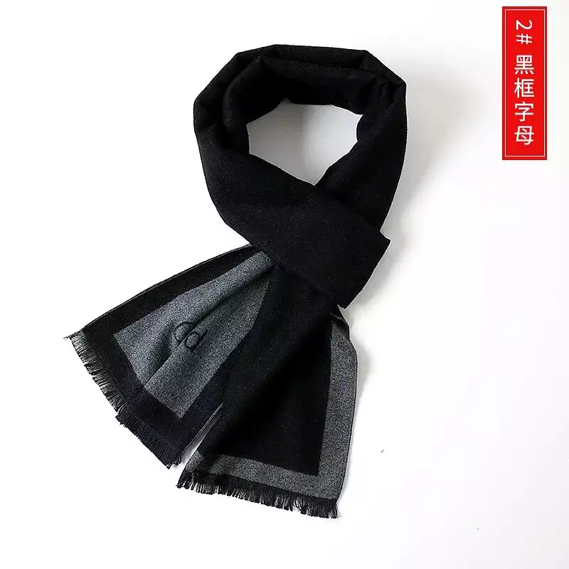 Cashmere Scarf for Men Warm Neck Scarfs Male Business Scarves Long Pashmina Christmas Gifts