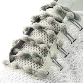 CATERPY RUN NO-TIE LACES GREY