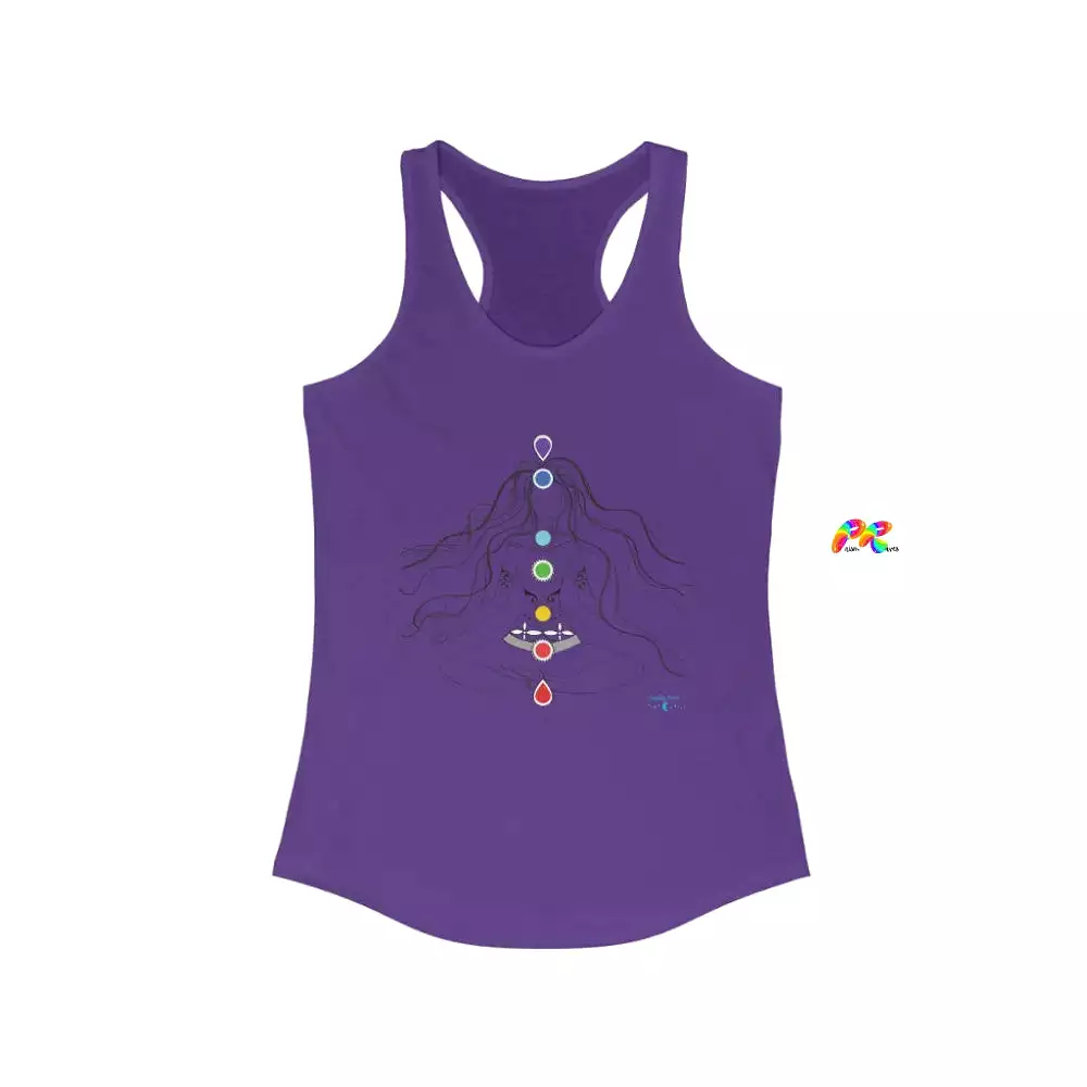 Chakras and Om Women's Ideal Racerback Tank