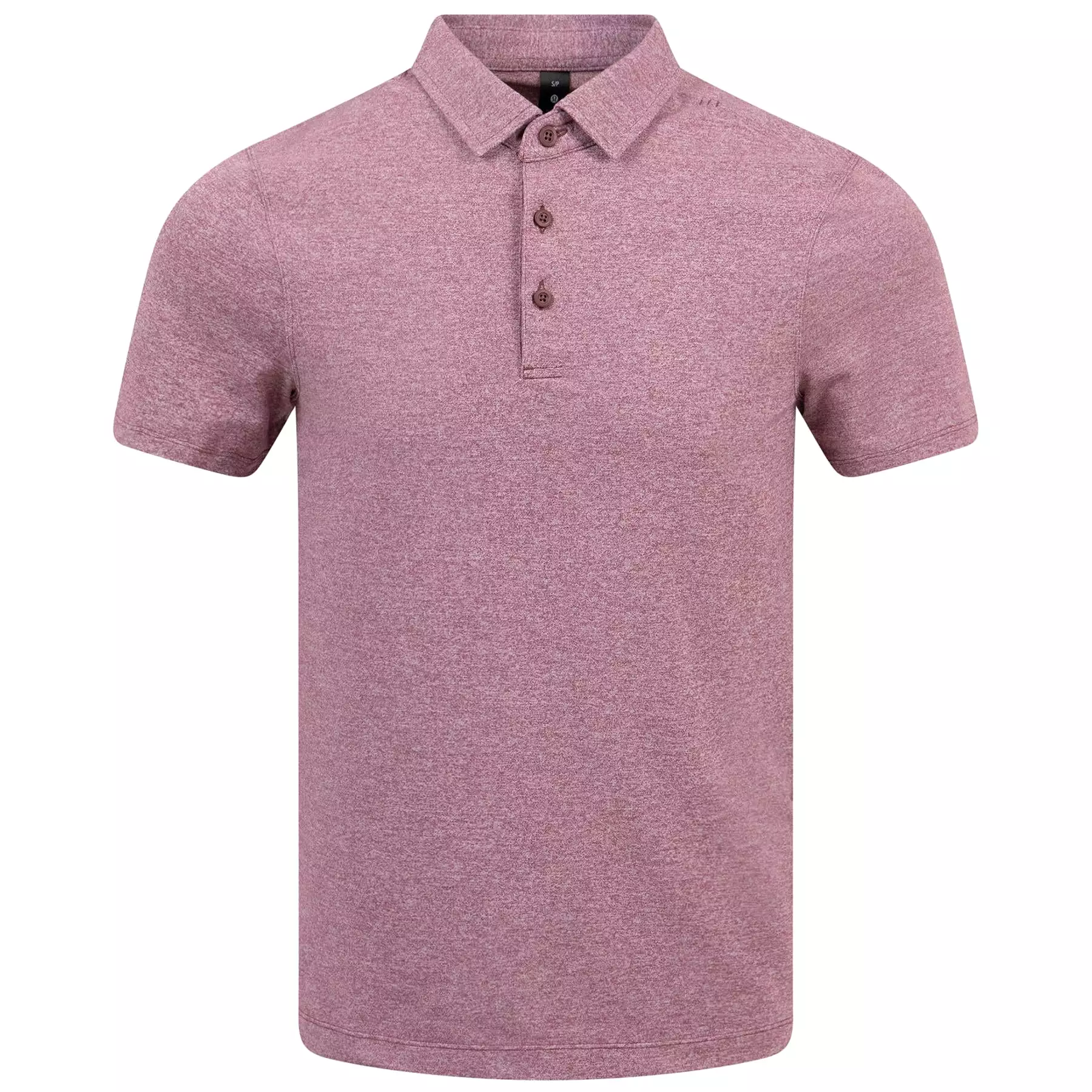 Evolution Stretch Pique Polo Heathered Red Merlot - SS24