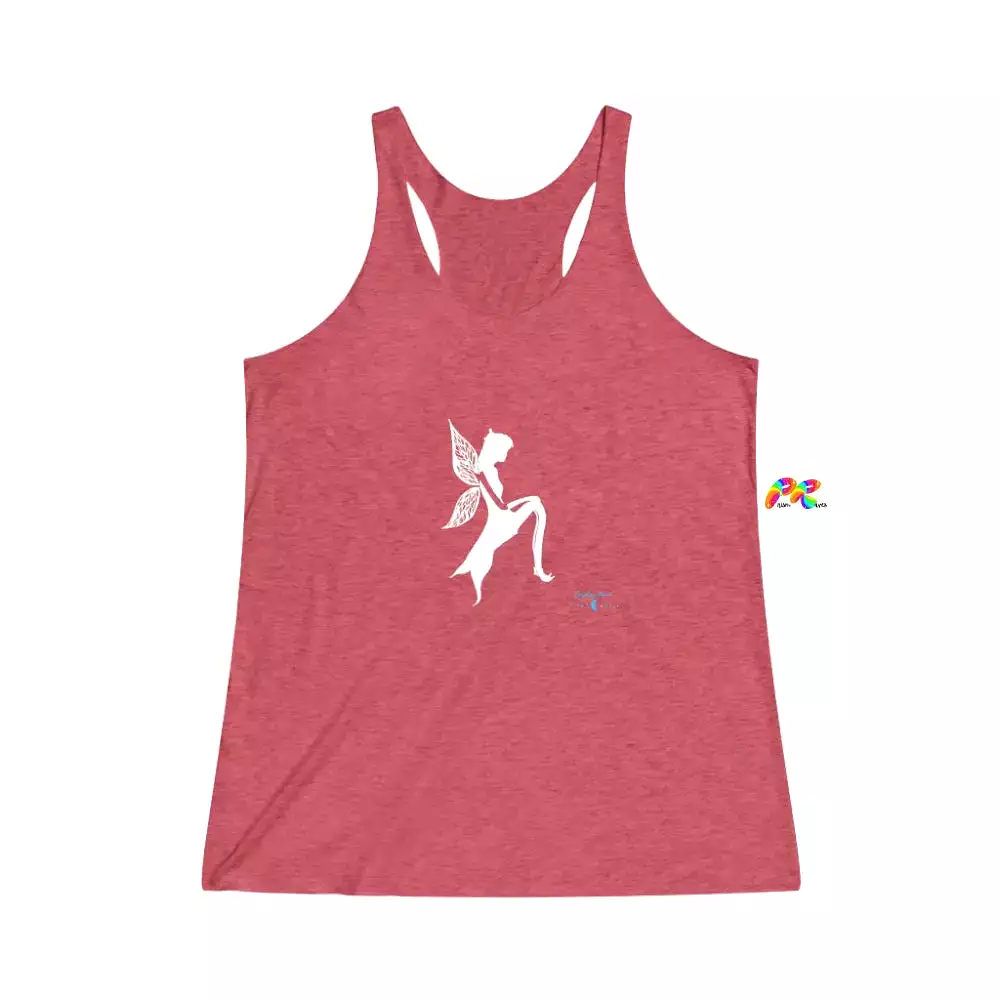 Fairy Women's Tri-Blend Racerback Tank