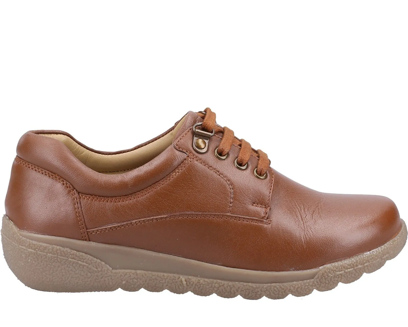 Fleet & Foster Cathy Womens Leather Lace Up Casual Shoe