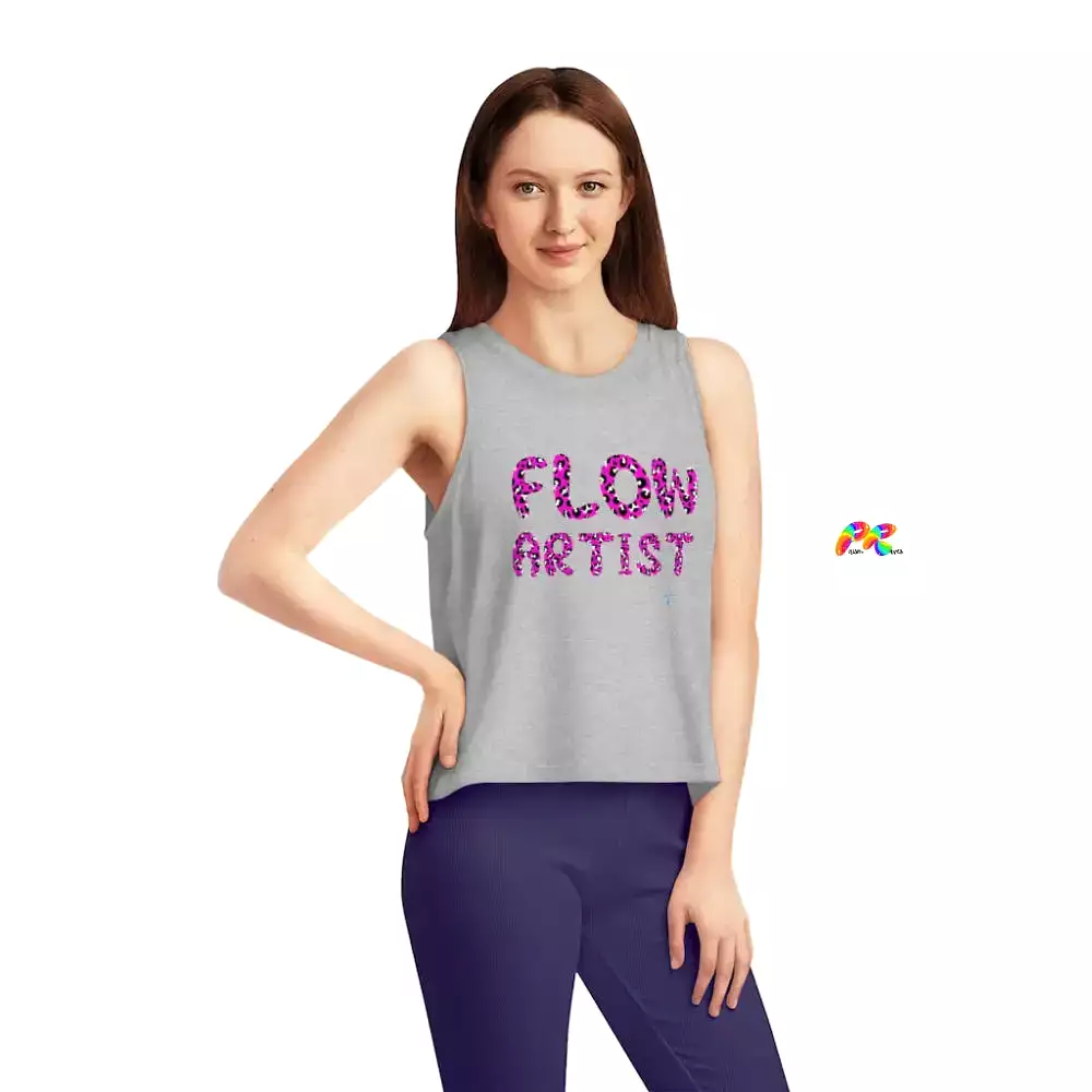 Flow Artist and Heart Flowy Crop Top