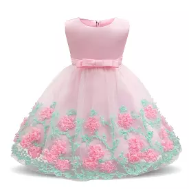 Girls Dress, Baby Princess Dress, Baptism Dress