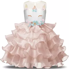 Girls Dress, Fairy Party Dress, Sleeveless