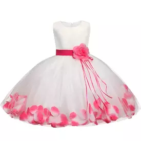 Girls Dress, Floral Baby Girl Baptism Dress