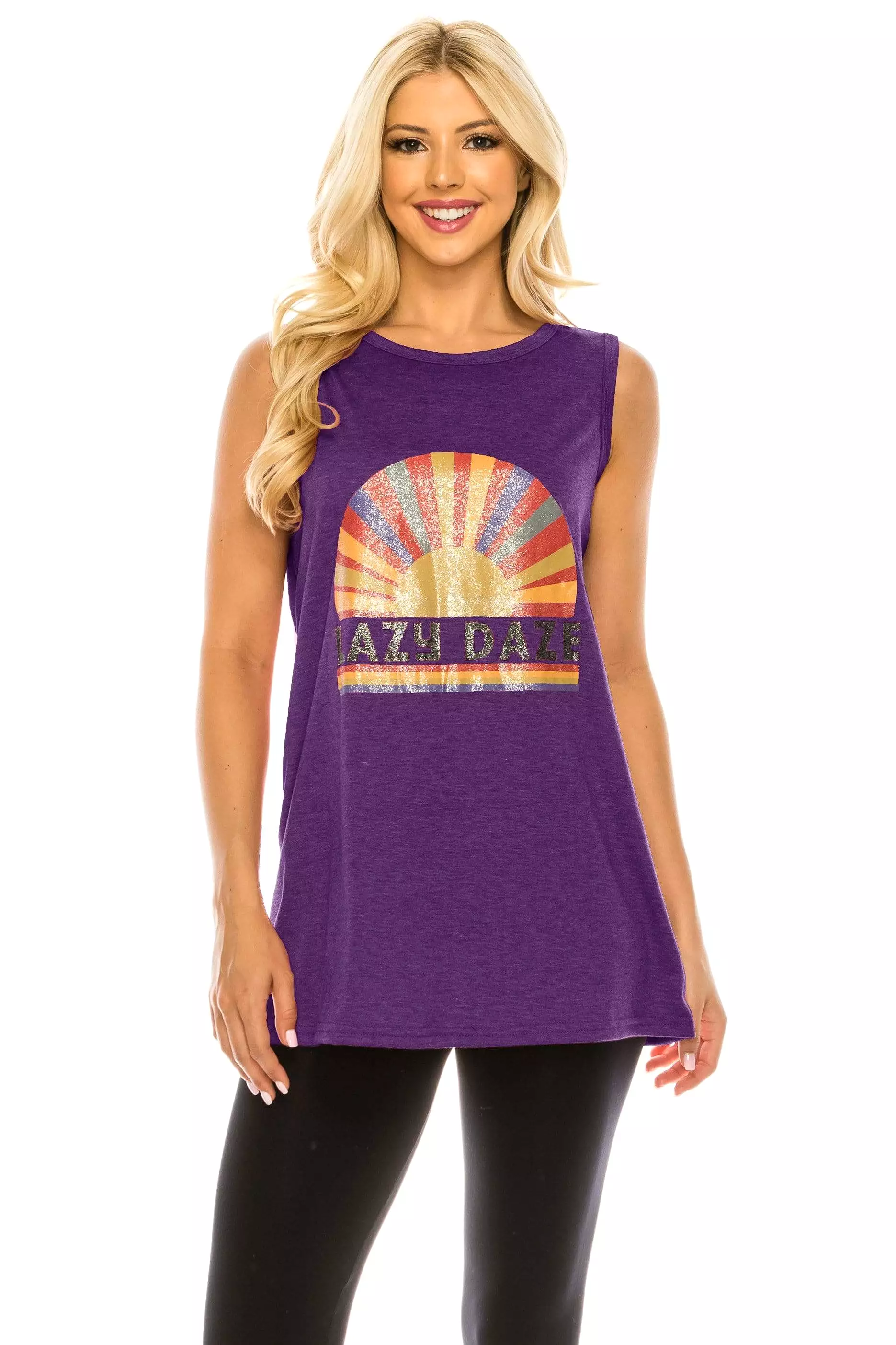 Haute Edition Women's Lazy Loose Fit Tank top. Plus size available