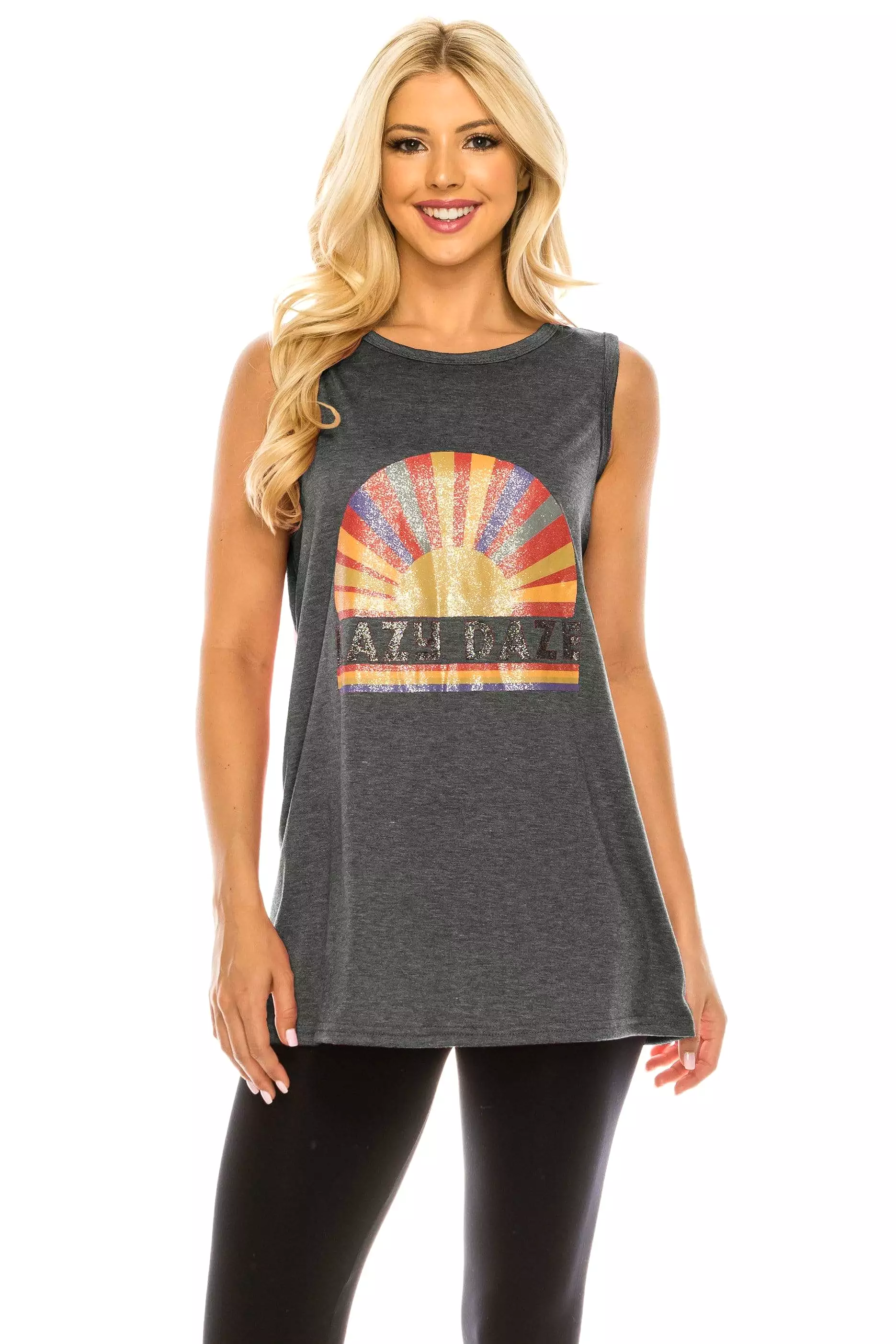 Haute Edition Women's Lazy Loose Fit Tank top. Plus size available