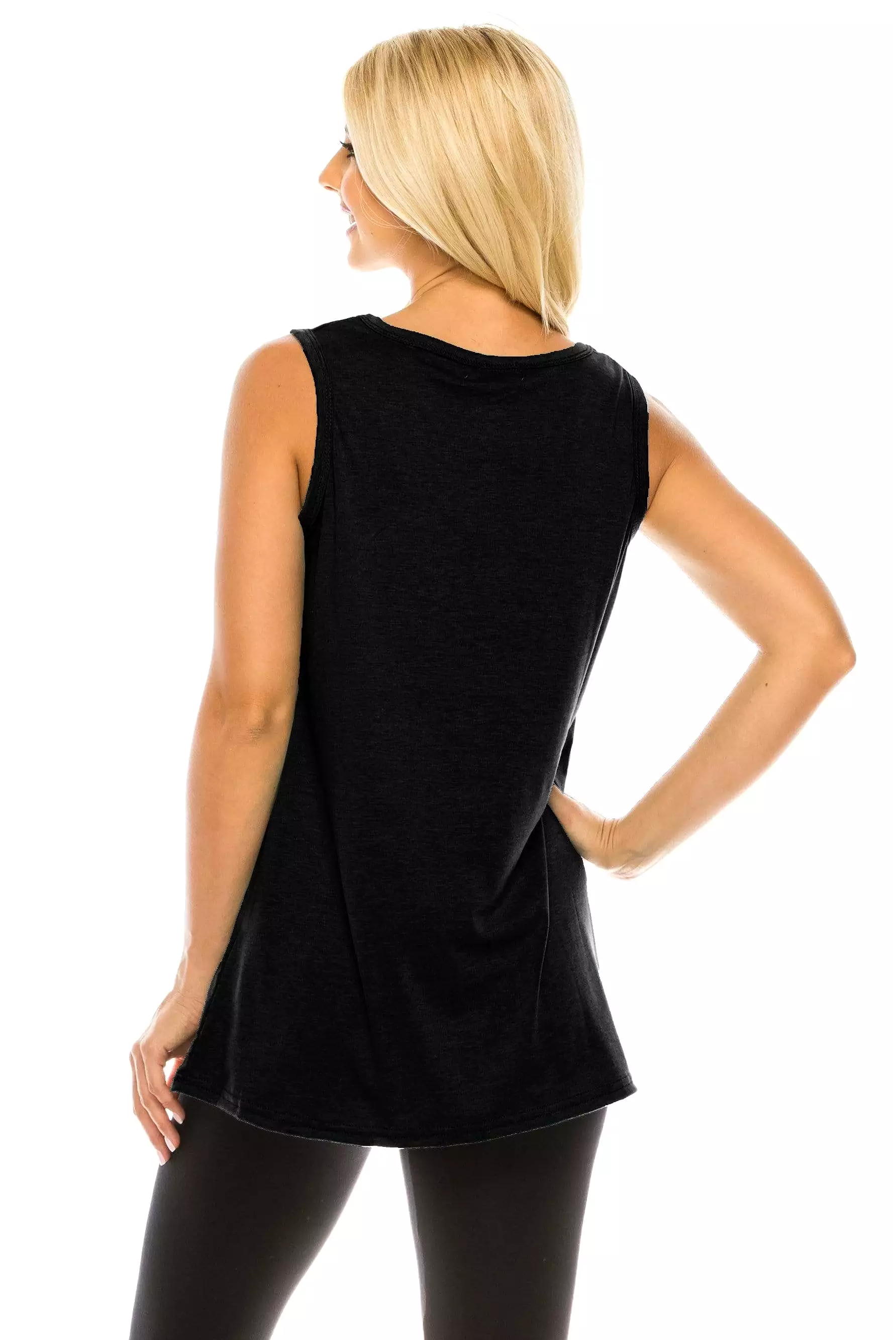 Haute Edition Women's Vacay Mode Loose Fit Tank top. Plus size available