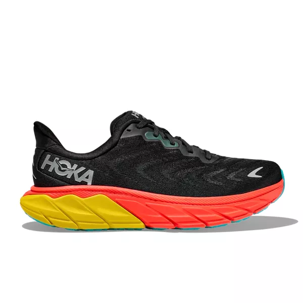 HOKA Men's Arahi 6 Black/Flame