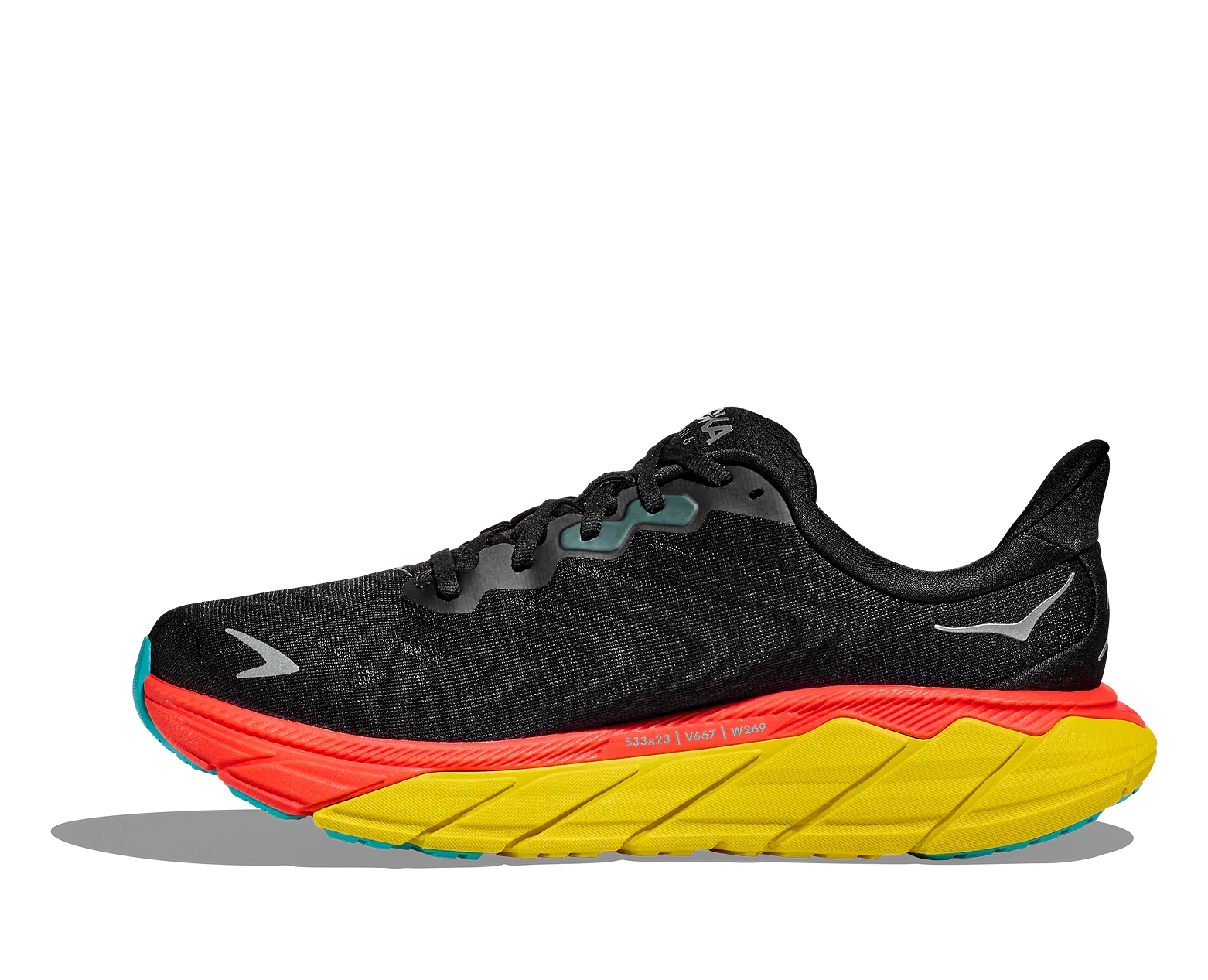 HOKA Men's Arahi 6 Black/Flame