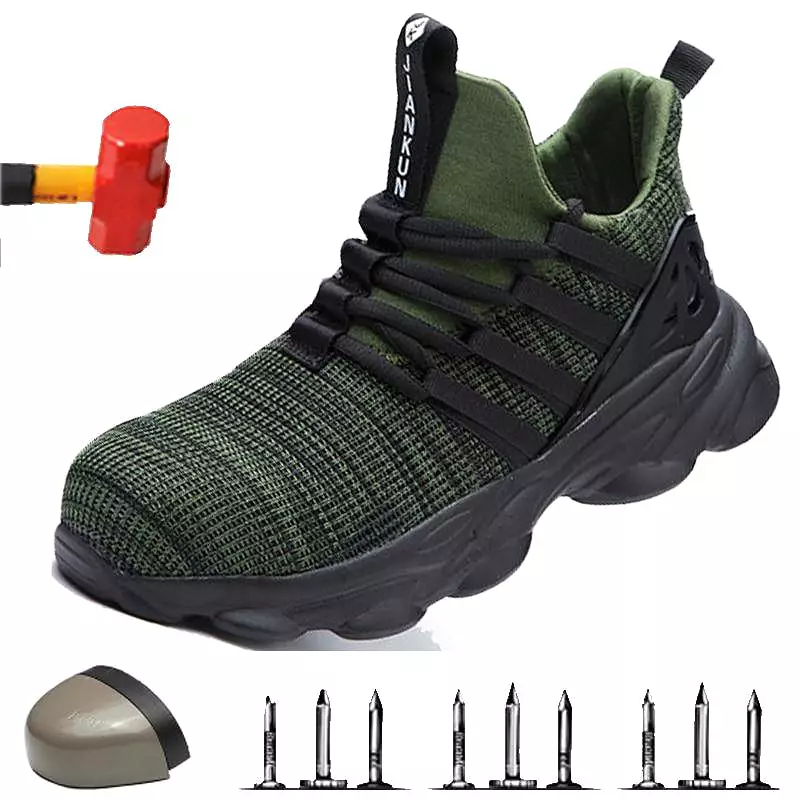 Lightweight and Comfortable Work Safety Shoes Non-slip Steel Toe Cap Breathable