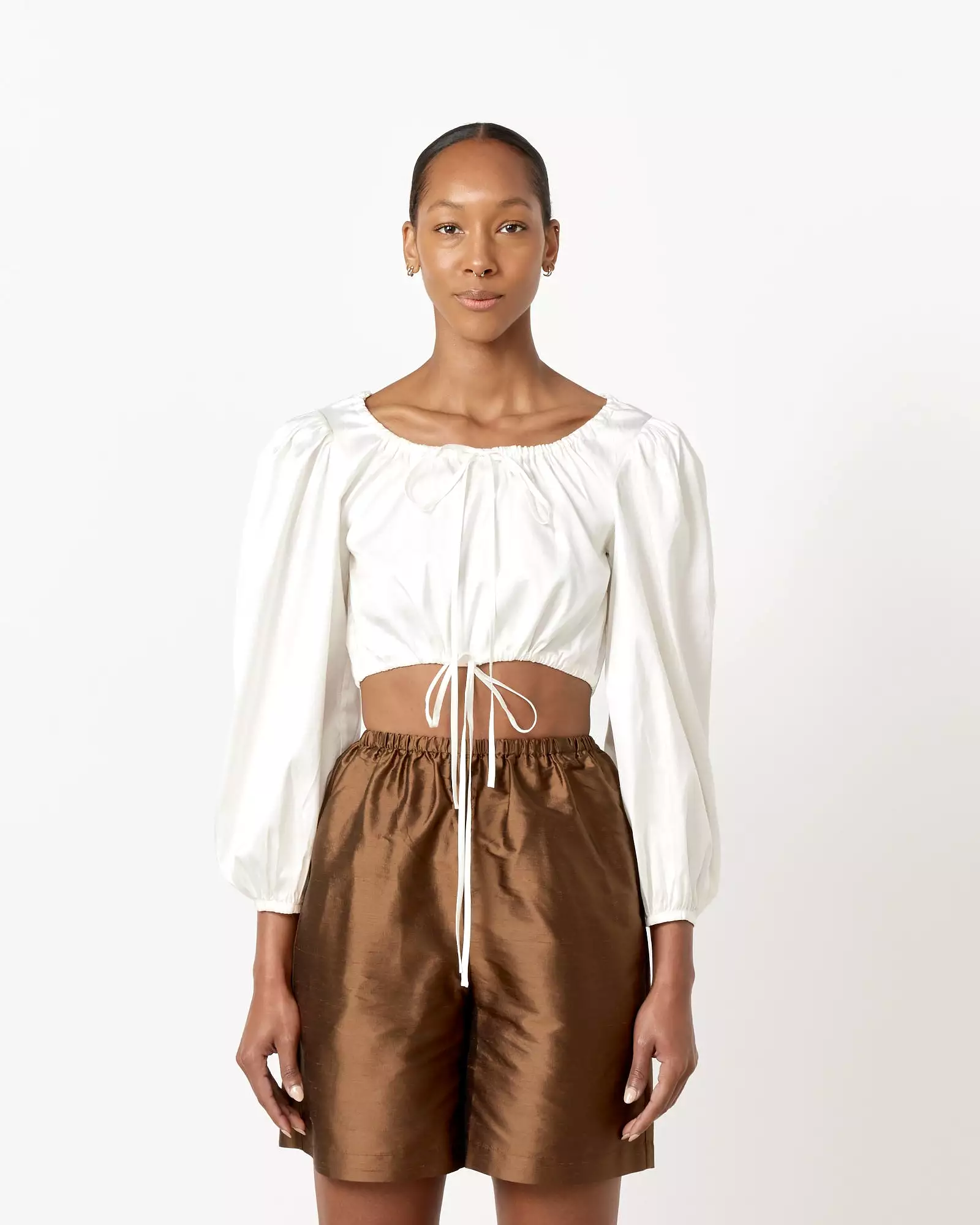 Lupe Blouse in Ivory