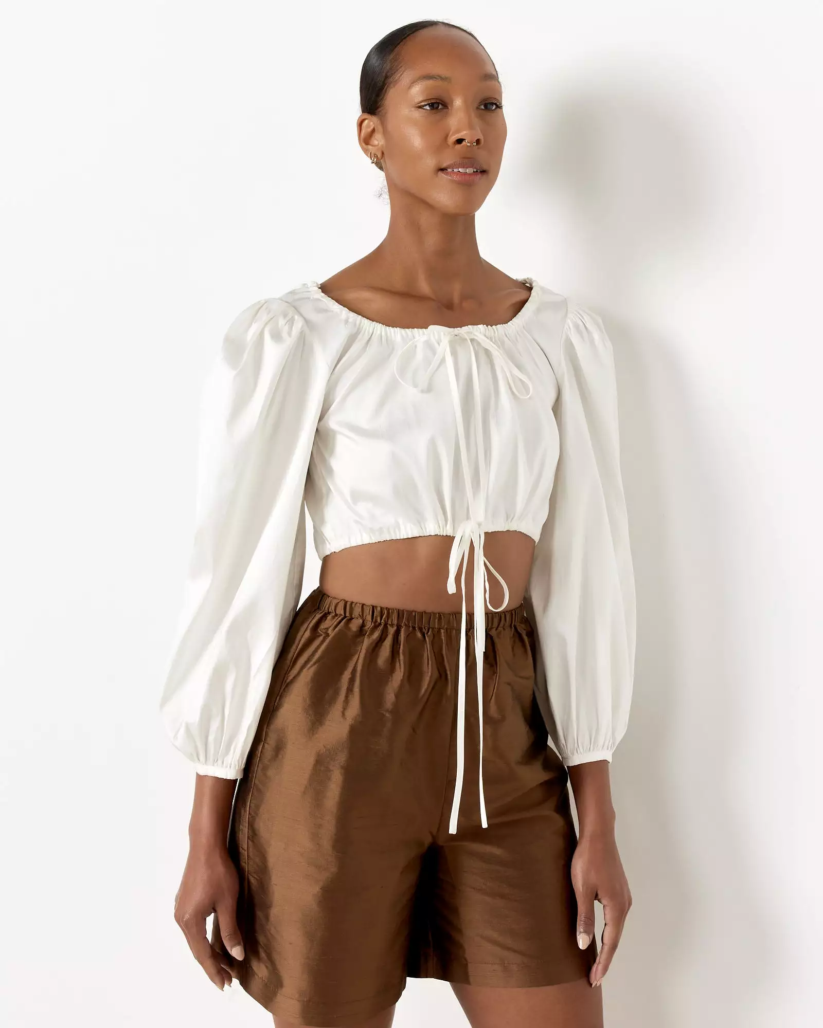 Lupe Blouse in Ivory