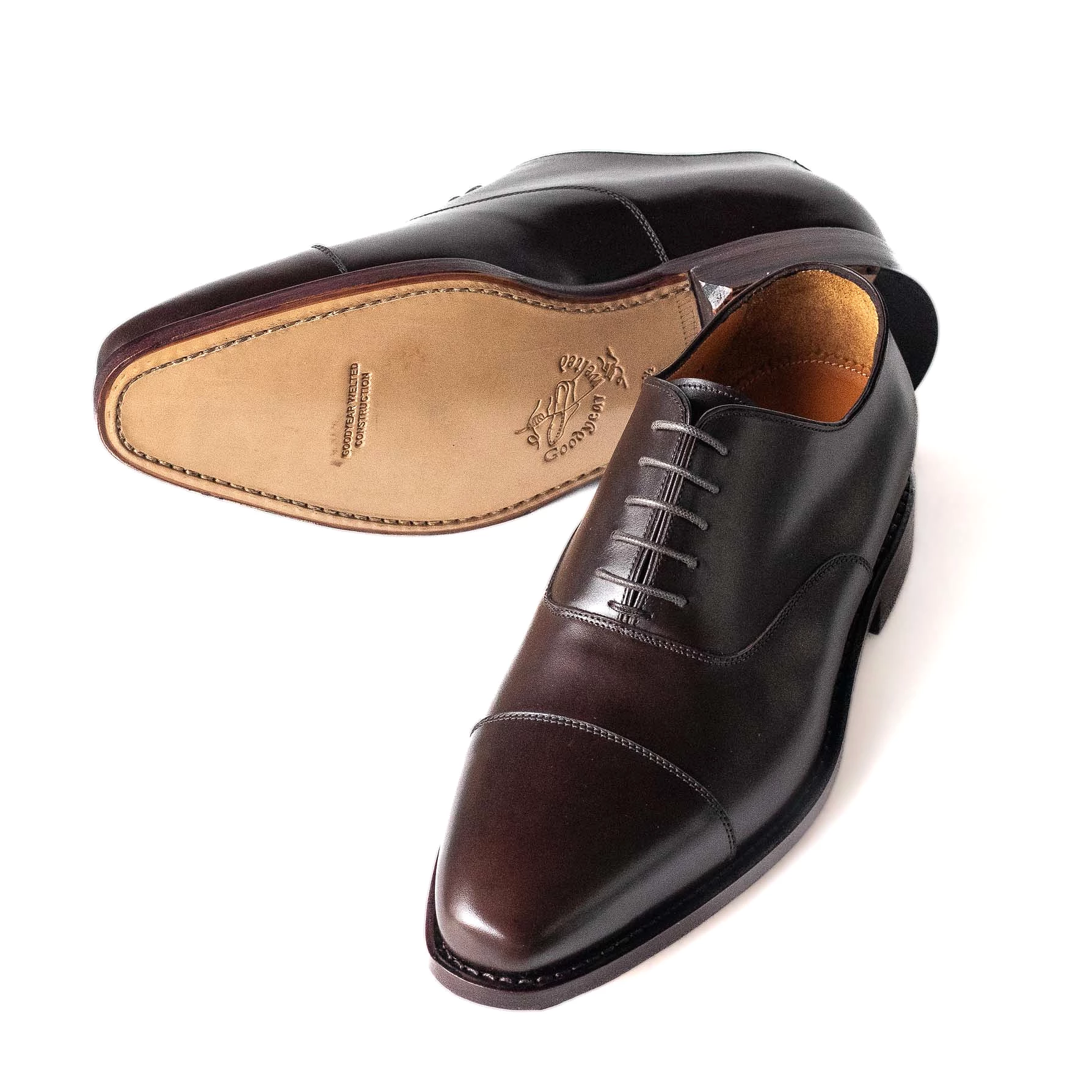 Men's Cap Toe Oxford / Dark Brown 98060