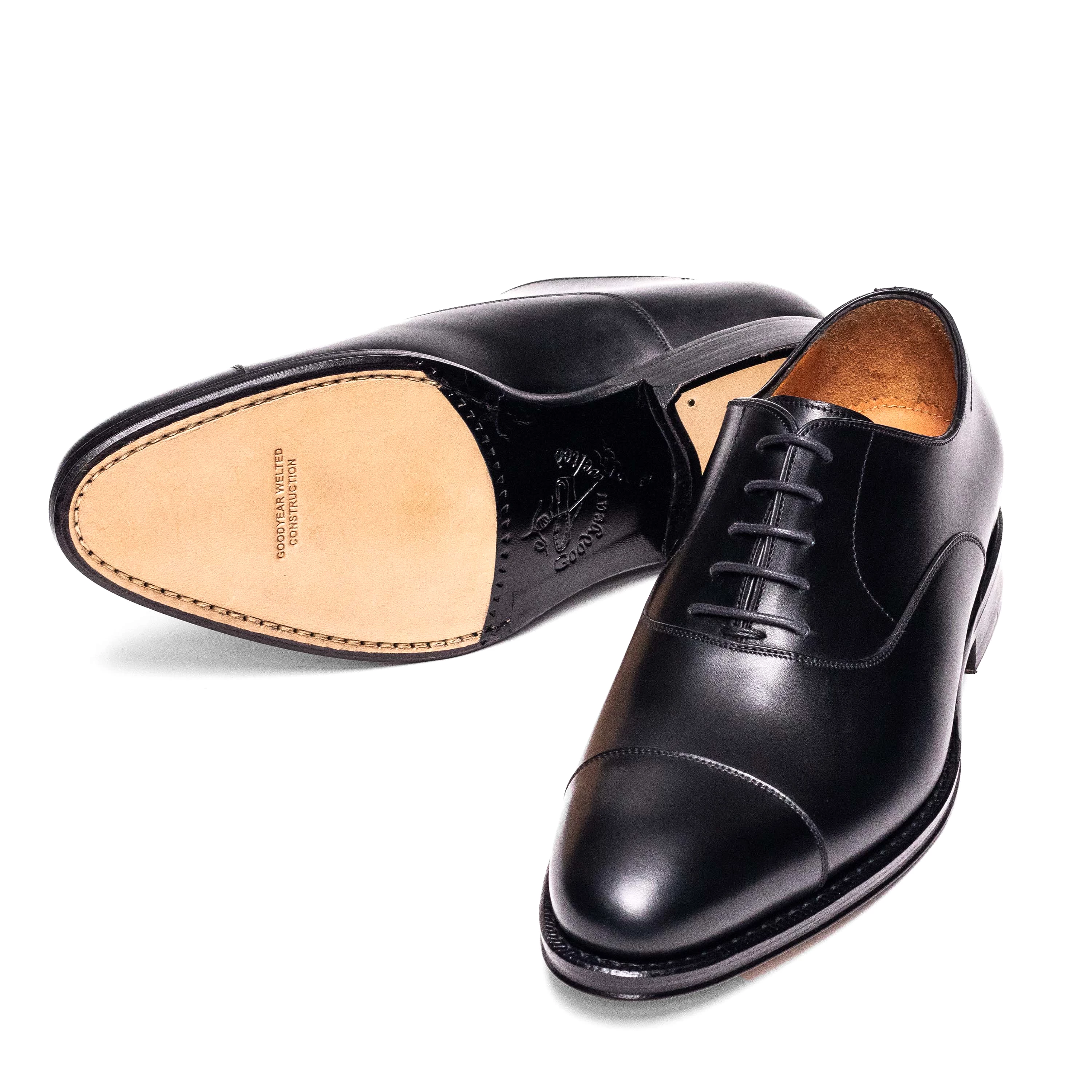 Men's Oxford Cap Toe / Black Calf 98317