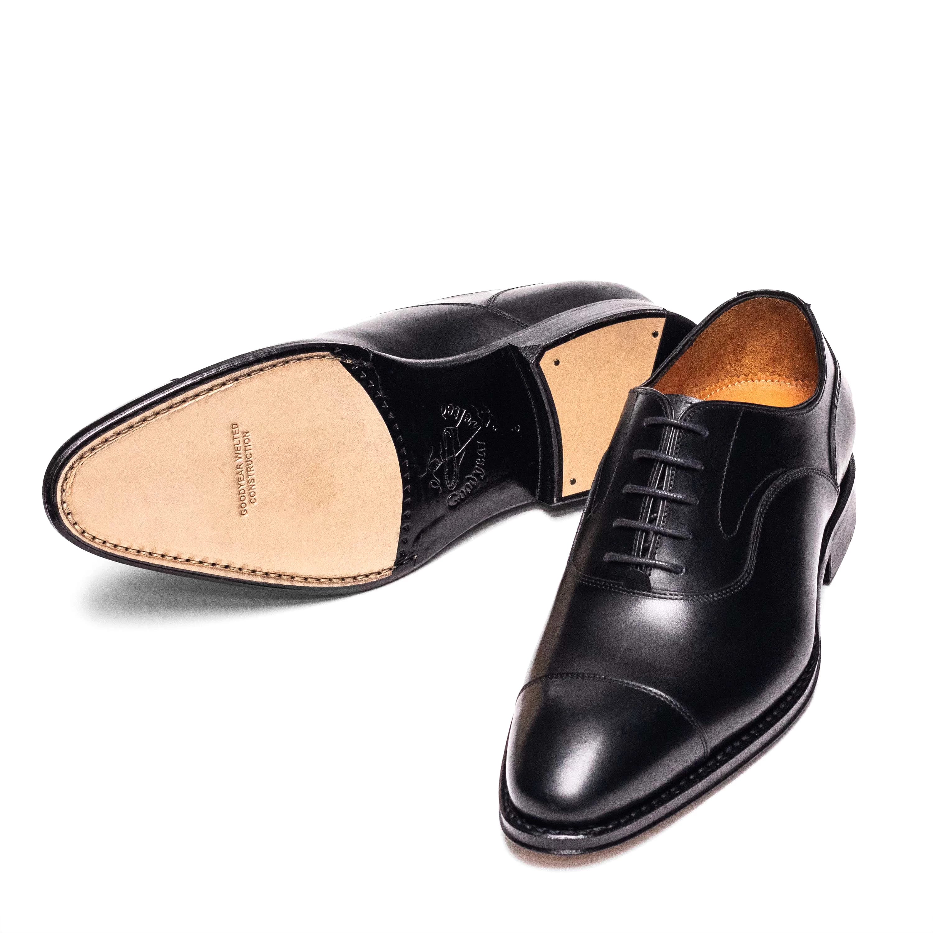 Men's Oxford Cap Toe / Black Calf 98654