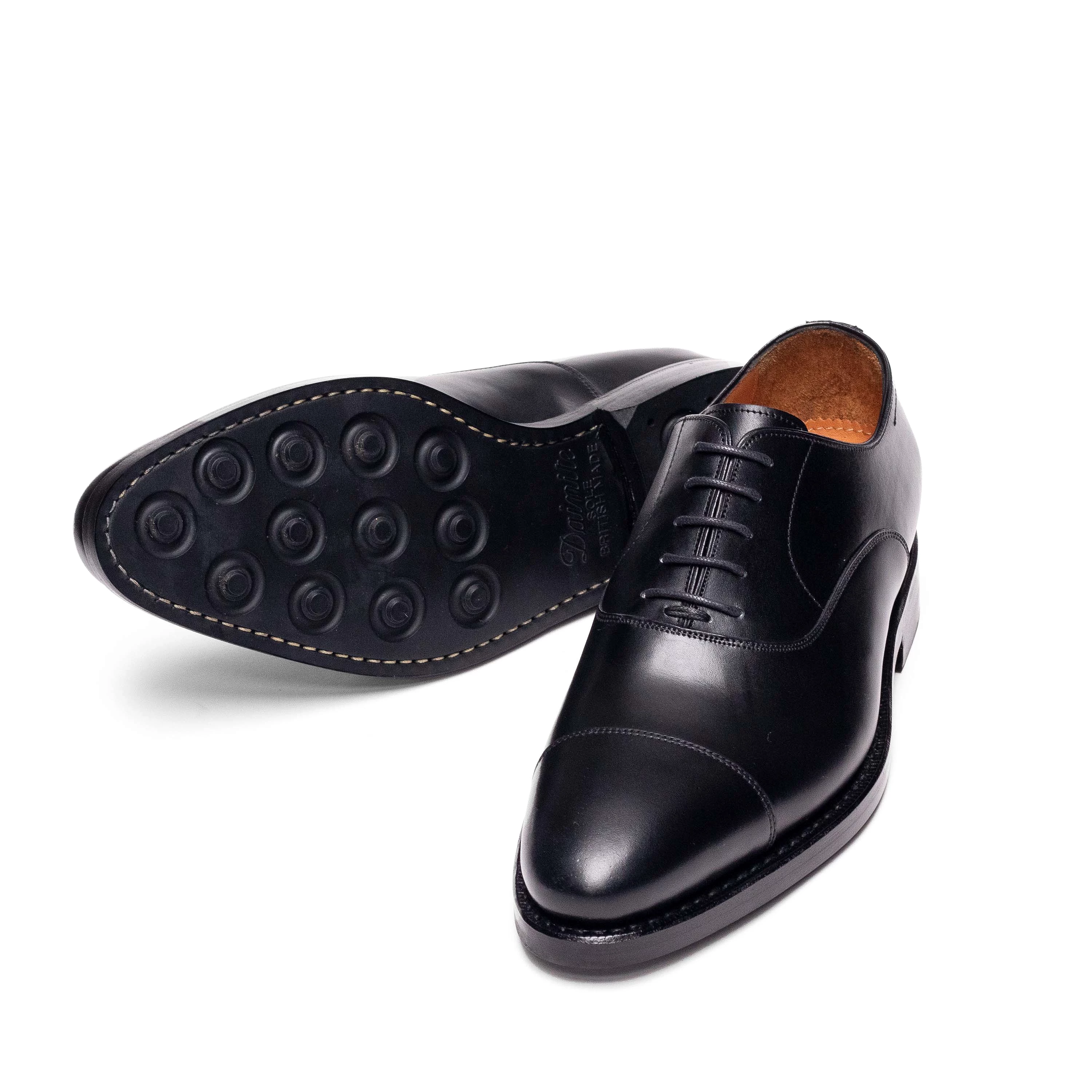 Men's Oxford Cap Toe (Dainite Sole) / Black Calf 98321