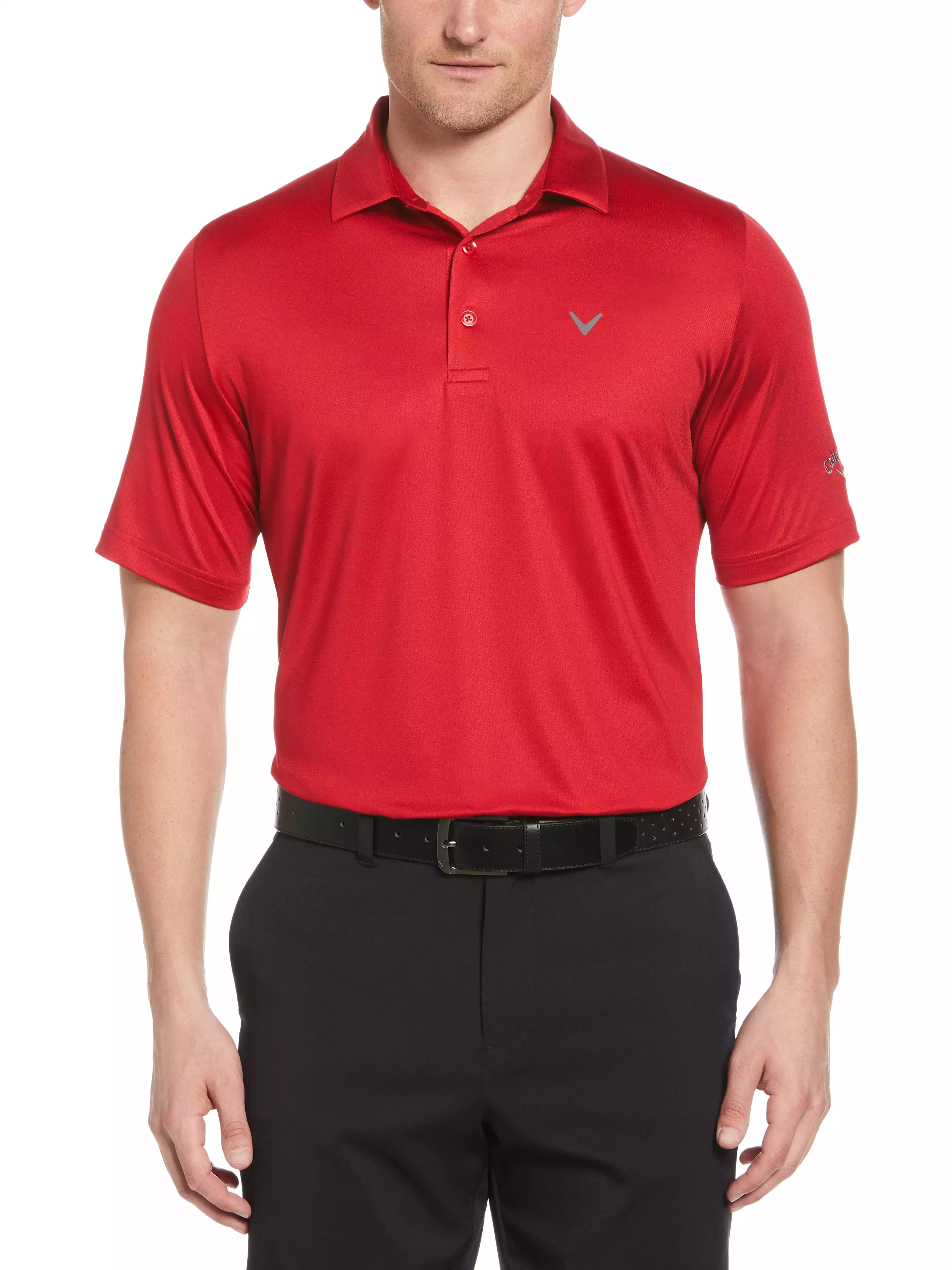 Men's Swing Tech Solid Golf Polo