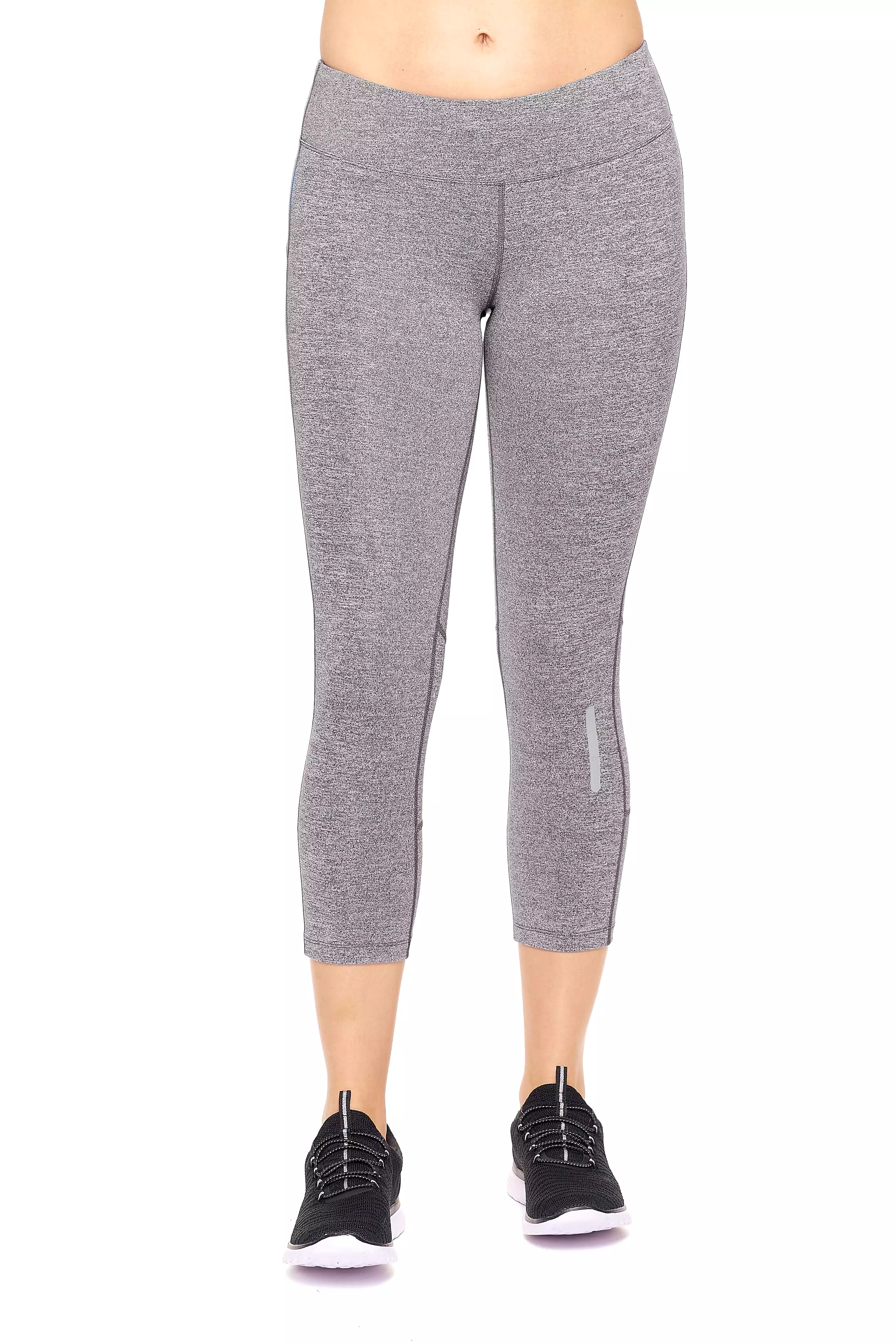 Mid-Rise Zip Pocket Capri Leggings