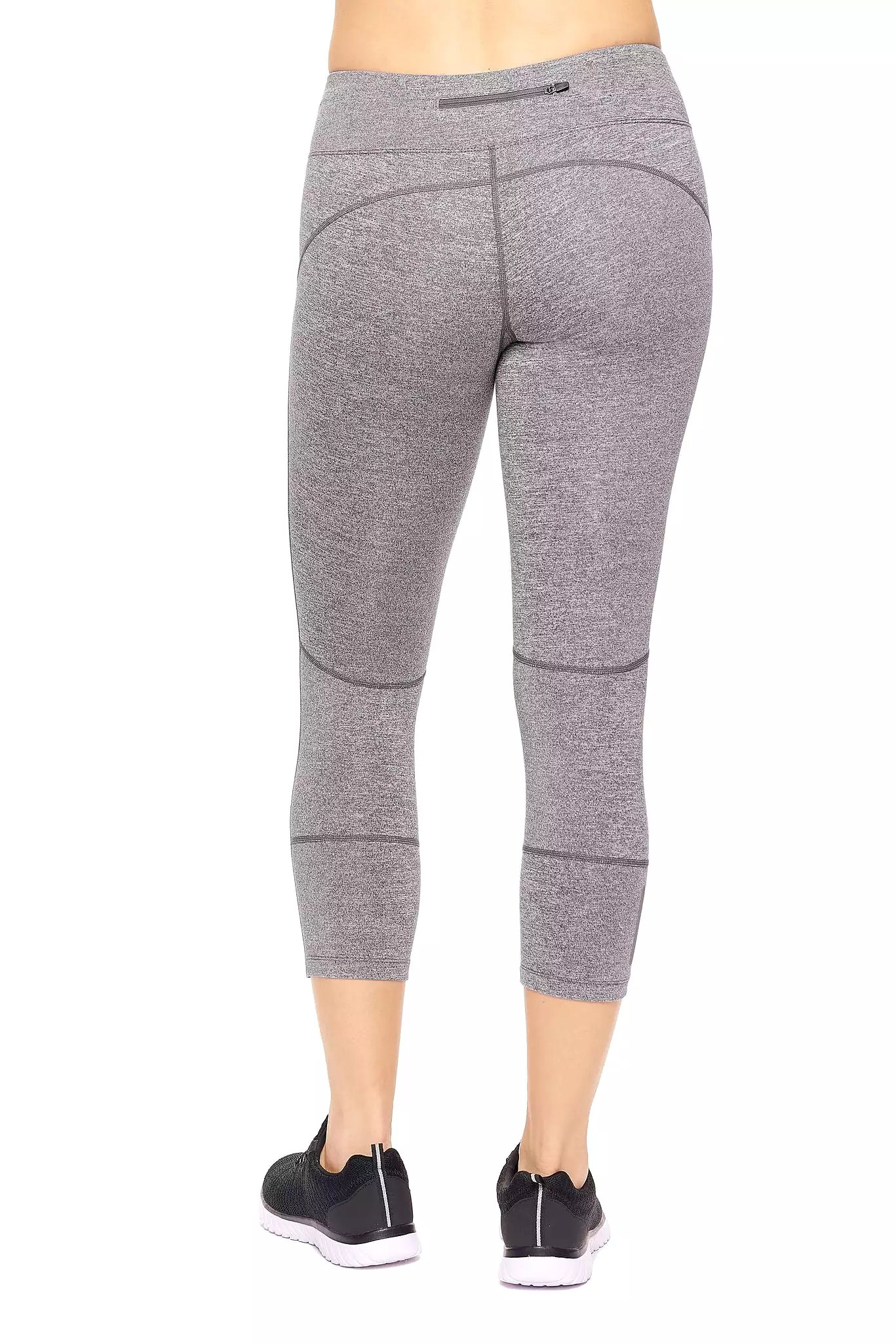 Mid-Rise Zip Pocket Capri Leggings