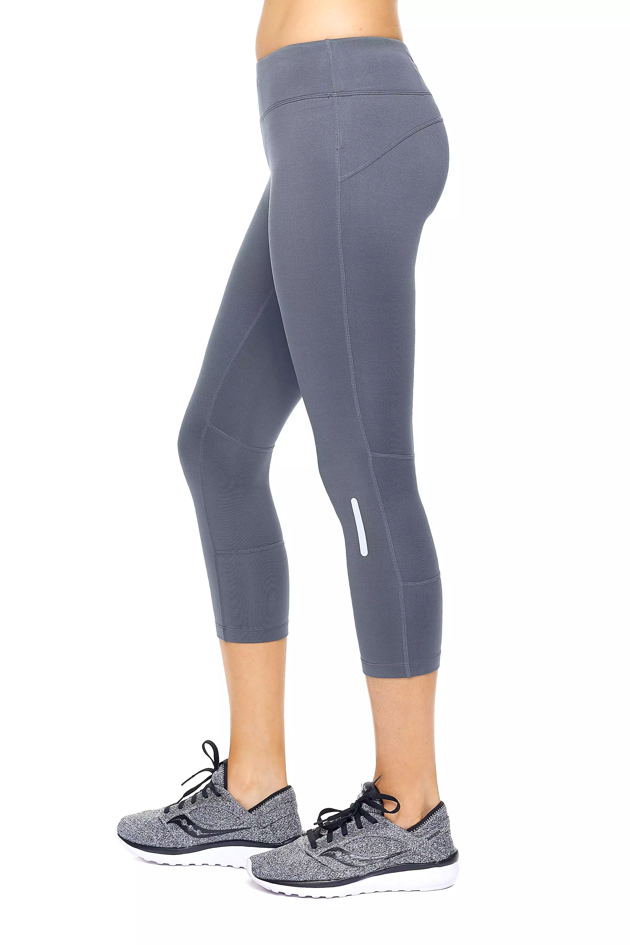 Mid-Rise Zip Pocket Capri Leggings