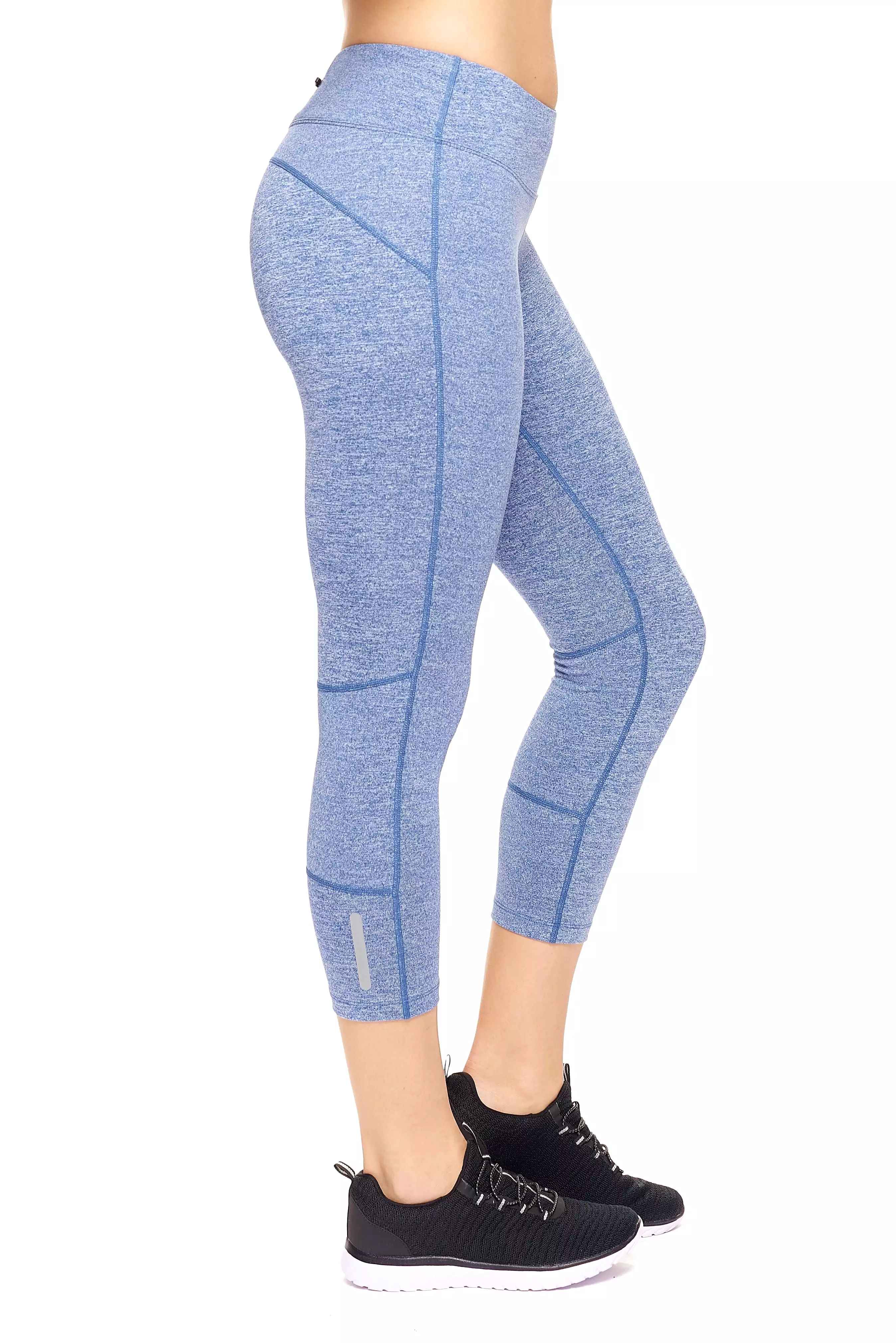 Mid-Rise Zip Pocket Capri Leggings