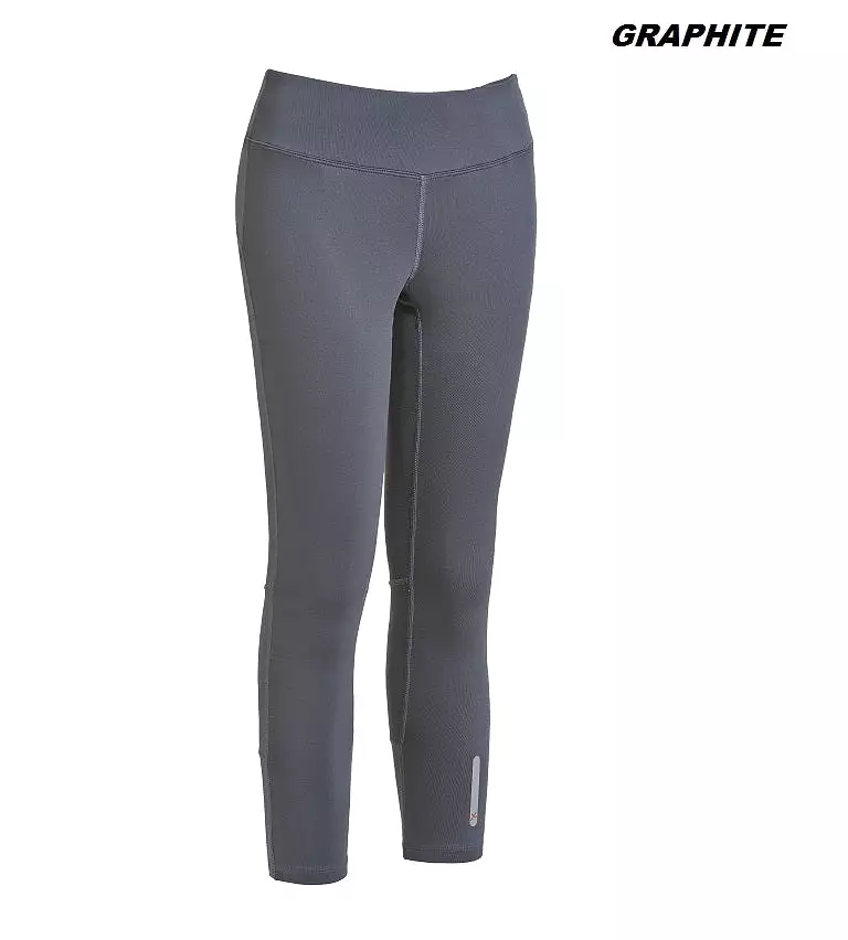 Mid-Rise Zipper Pocket Capri Leggings