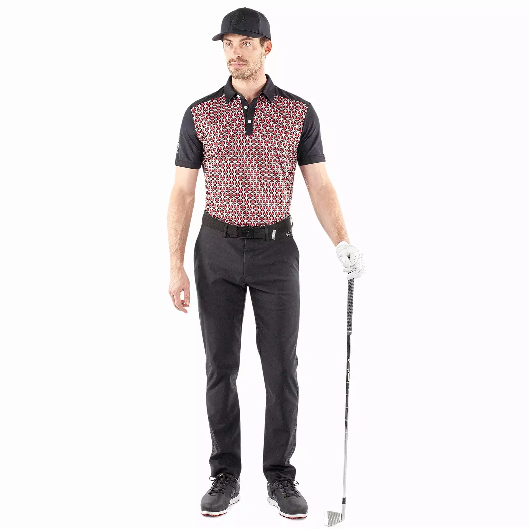 Mio Ventil8+ Printed Polo Red/Black - SS24