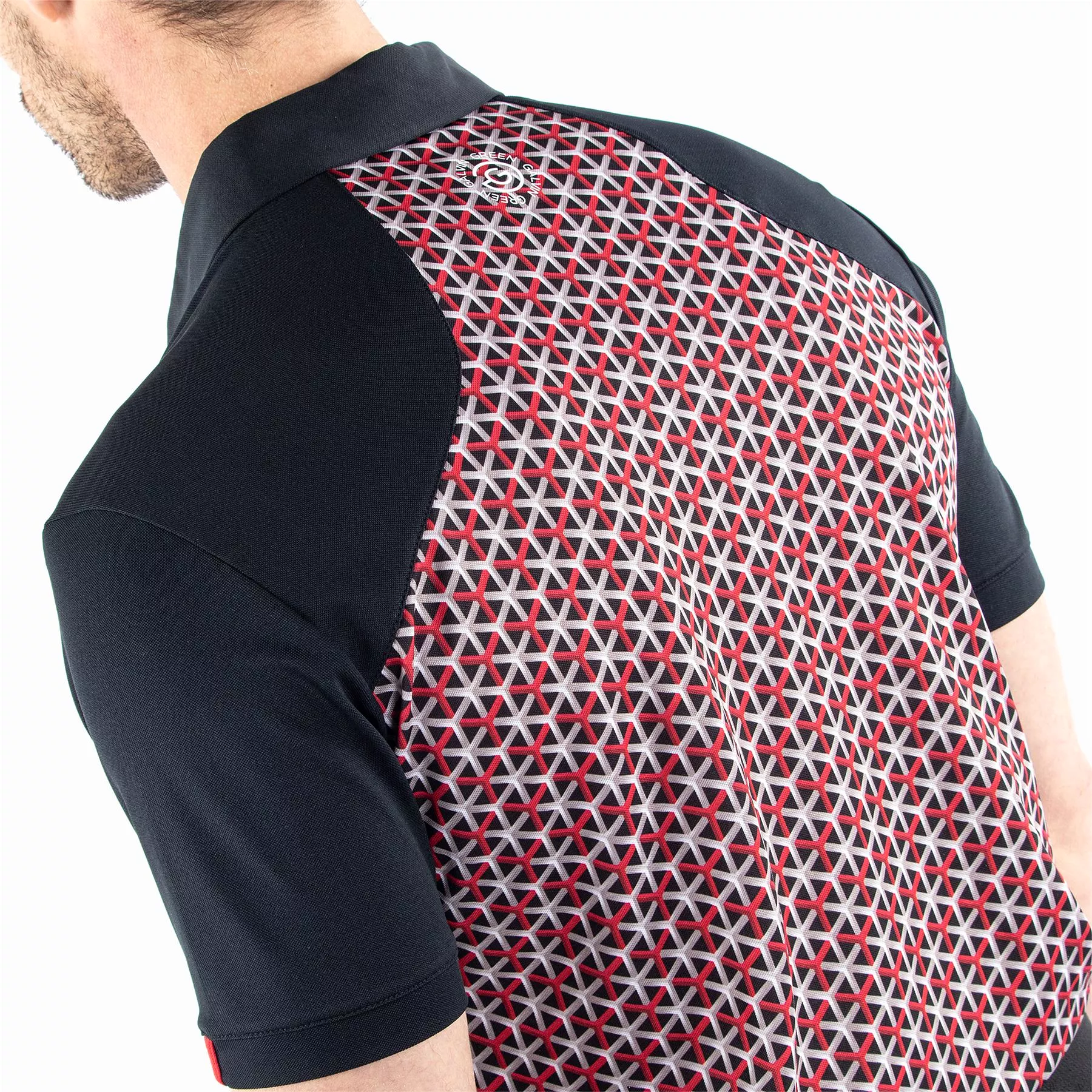 Mio Ventil8+ Printed Polo Red/Black - SS24