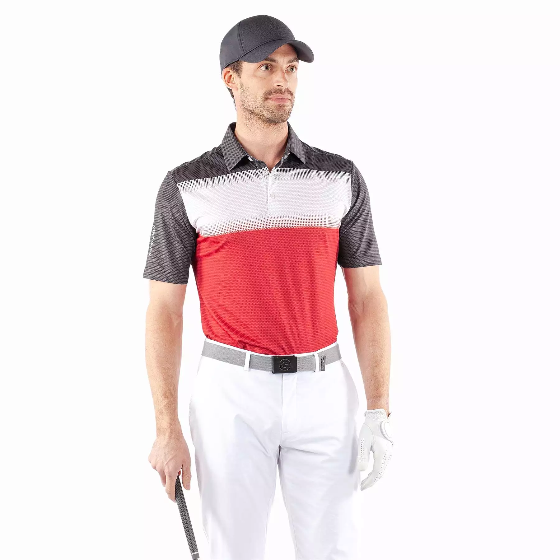 Mo Ventil8+ Regular Fit Polo Red/Black - SS24