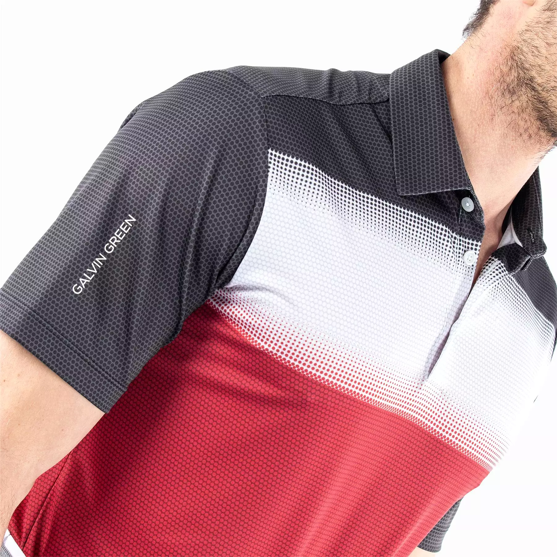 Mo Ventil8+ Regular Fit Polo Red/Black - SS24