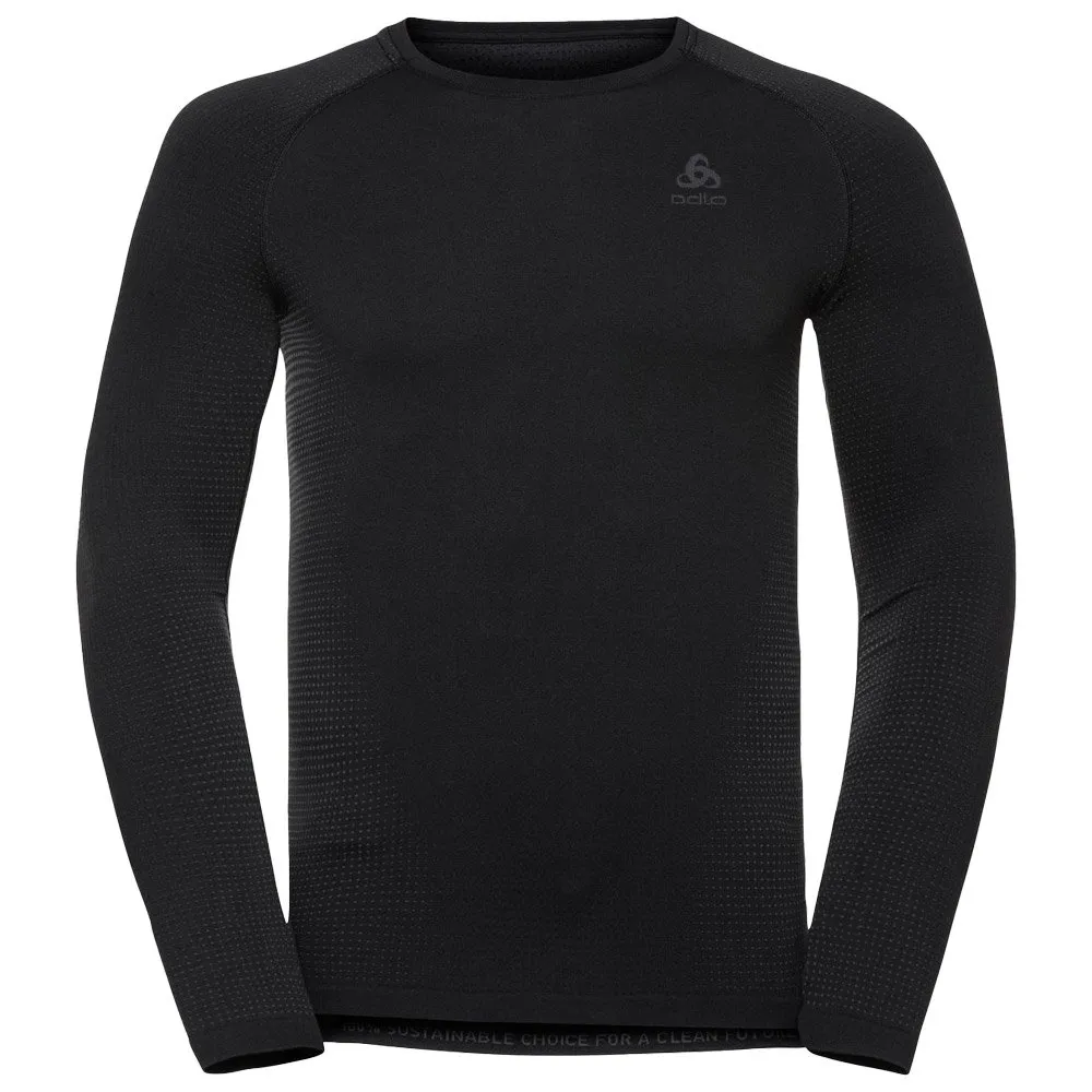 Nordic thermal underwear Odlo ---Performance Warm Eco LS Black Grahite Grey