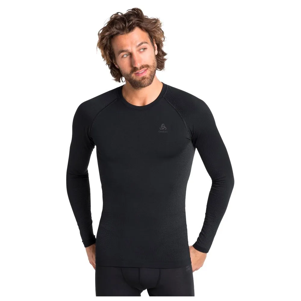 Nordic thermal underwear Odlo ---Performance Warm Eco LS Black Grahite Grey