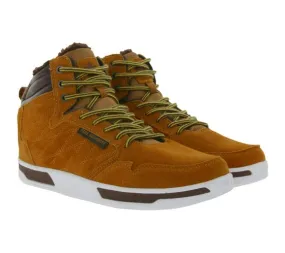 PARK AUTHORITY by K1X | Kickz H1top Winter Sneakers with Teddy Fur Lining Suede High Top Shoes 6193-0601/7006 Brown