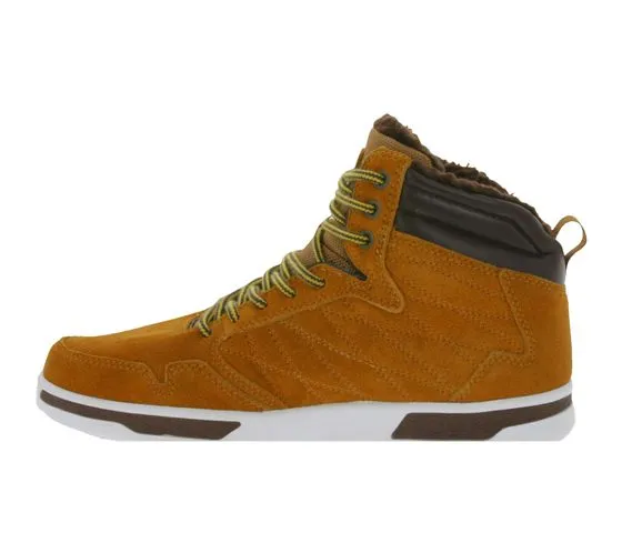 PARK AUTHORITY by K1X | Kickz H1top Winter Sneakers with Teddy Fur Lining Suede High Top Shoes 6193-0601/7006 Brown