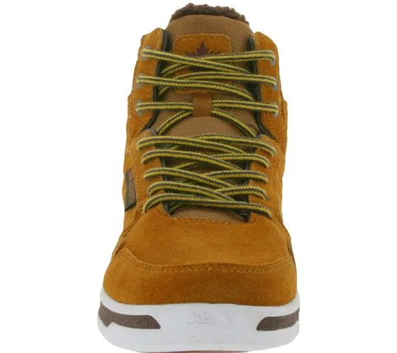 PARK AUTHORITY by K1X | Kickz H1top Winter Sneakers with Teddy Fur Lining Suede High Top Shoes 6193-0601/7006 Brown