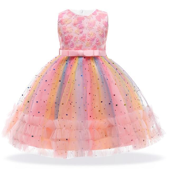 Princess Floral Dress For Girls