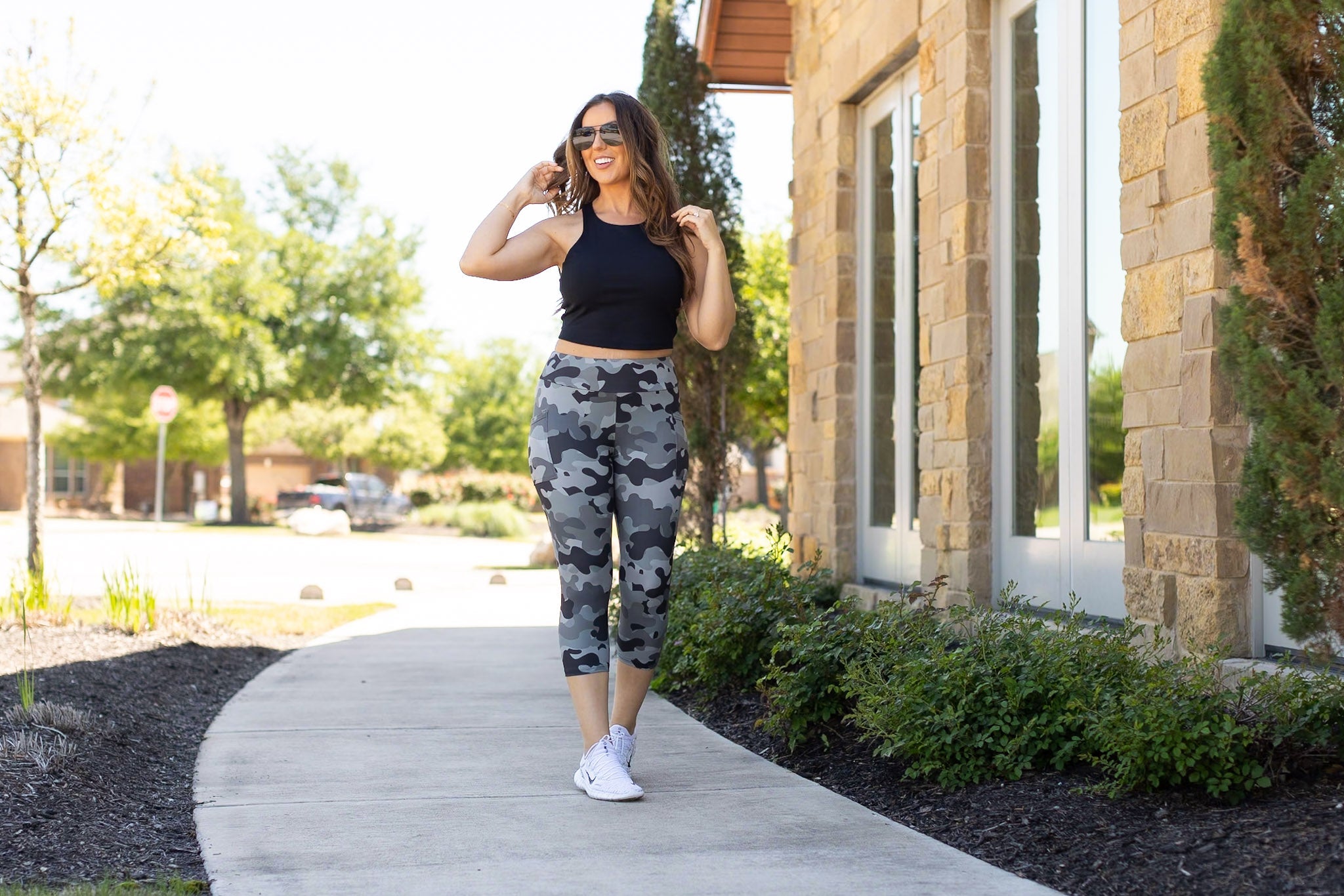 Ready to Ship | Ace Camo CAPRI Leggings -  - Luxe Leggings by Julia Rose