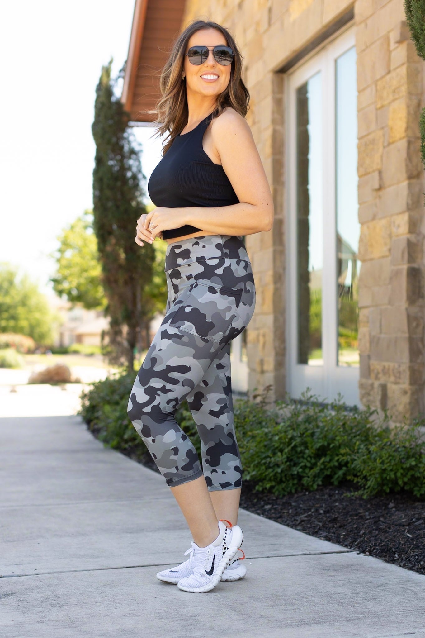 Ready to Ship | Ace Camo CAPRI Leggings -  - Luxe Leggings by Julia Rose