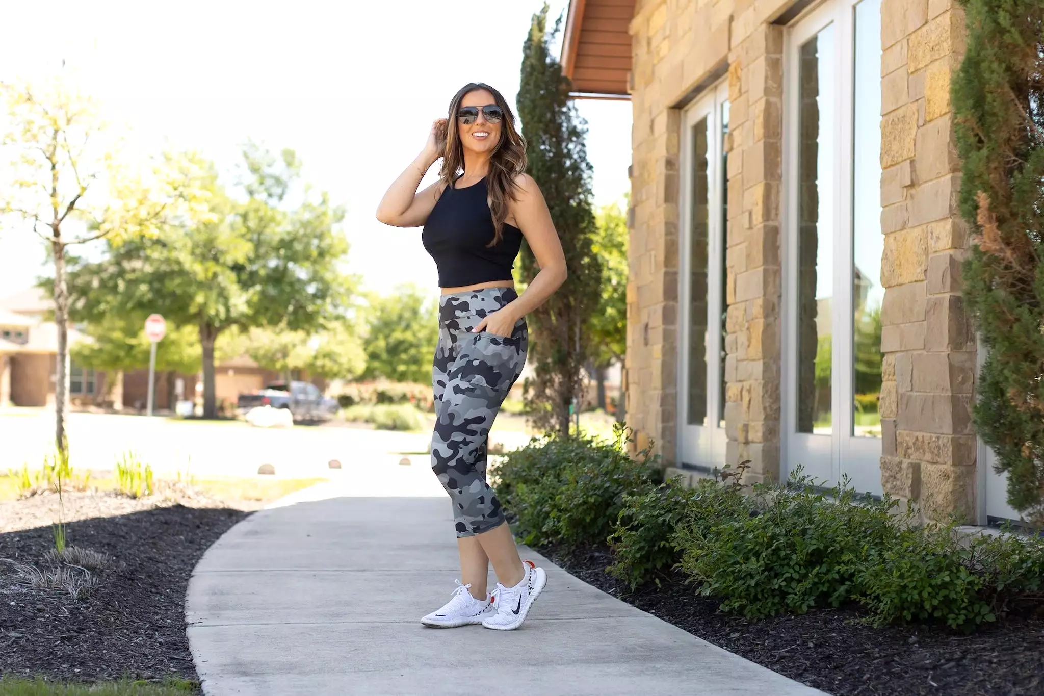 Ready to Ship | Ace Camo CAPRI Leggings -  - Luxe Leggings by Julia Rose