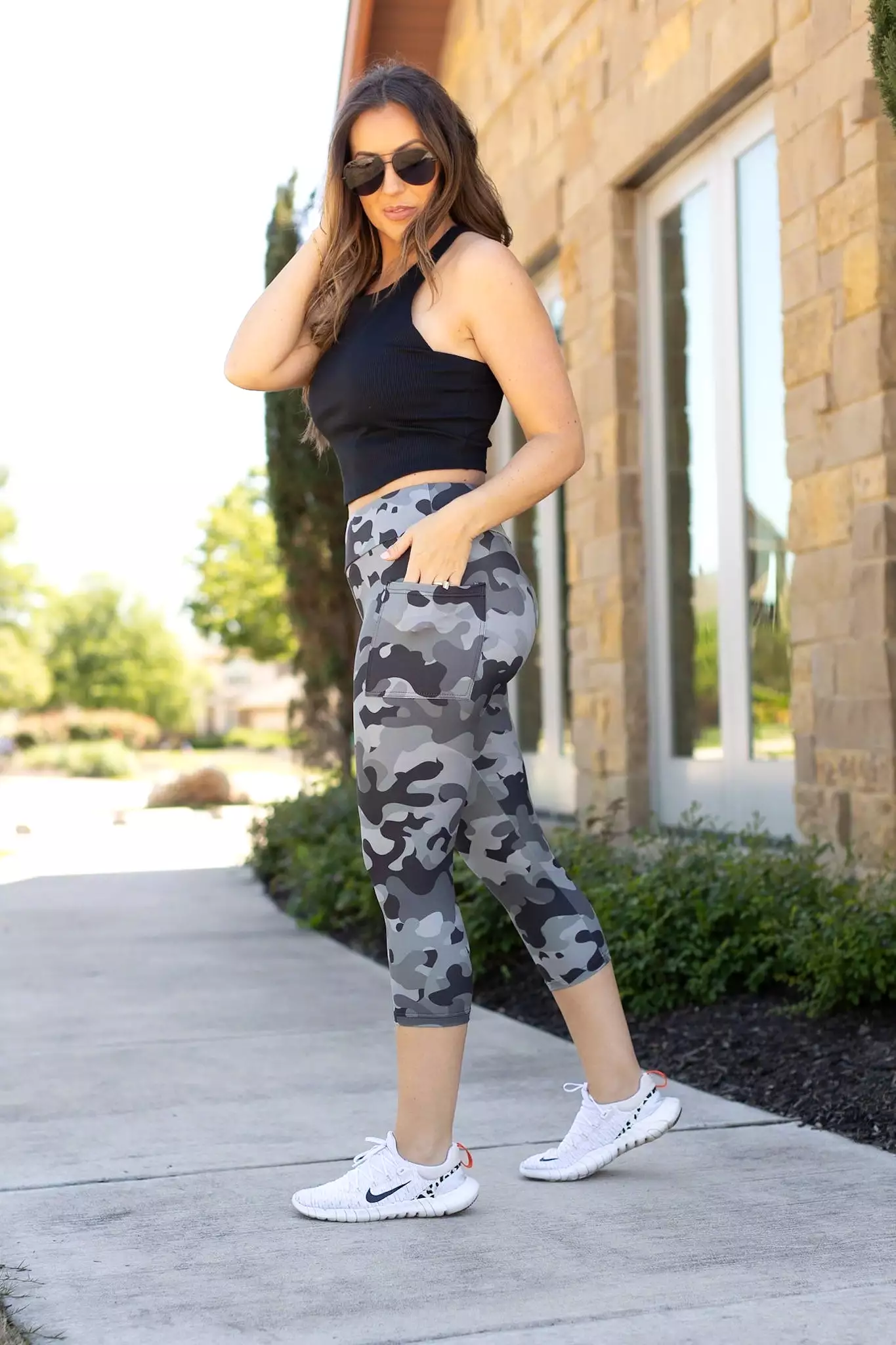 Ready to Ship | Ace Camo CAPRI Leggings -  - Luxe Leggings by Julia Rose