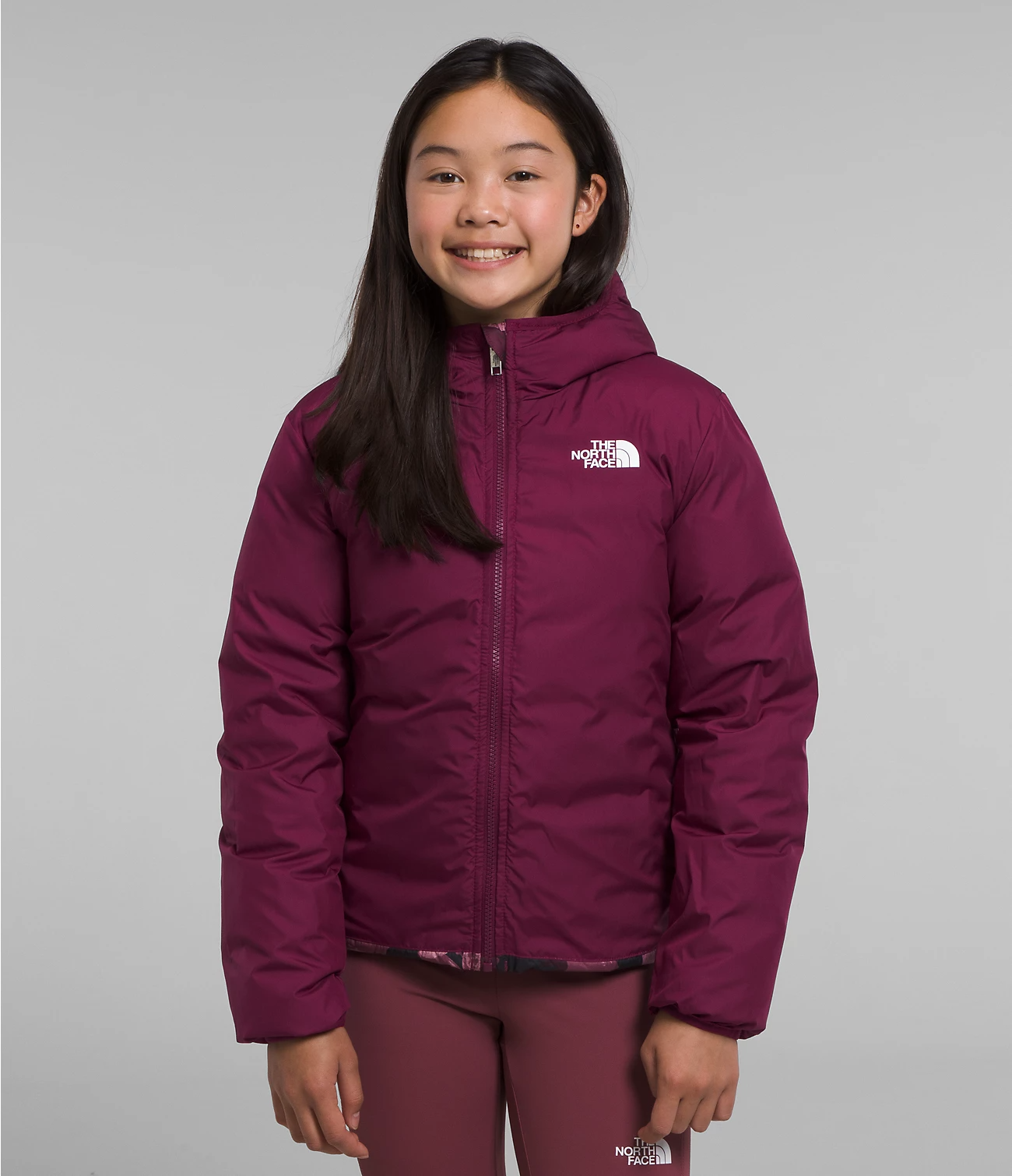 Reversible Down Hooded Jacket Girl's