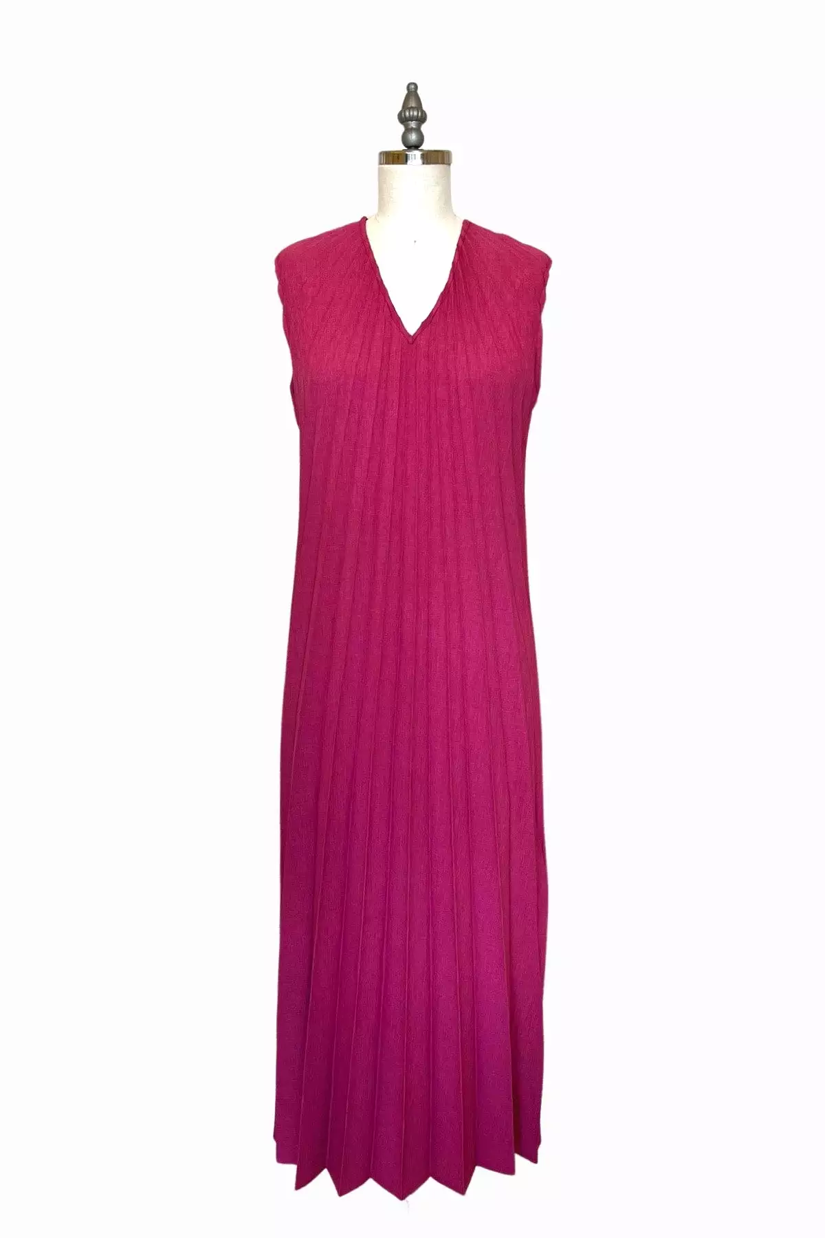 Reversible Racerback Maxi Sunburst Dress | Raspberry