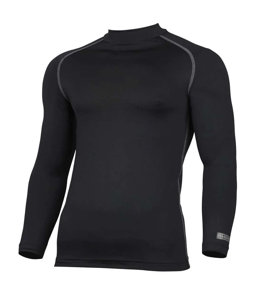 Rhino Mens Thermal Underwear Long Sleeve Base Layer Vest Top (Black) - UTRW1276