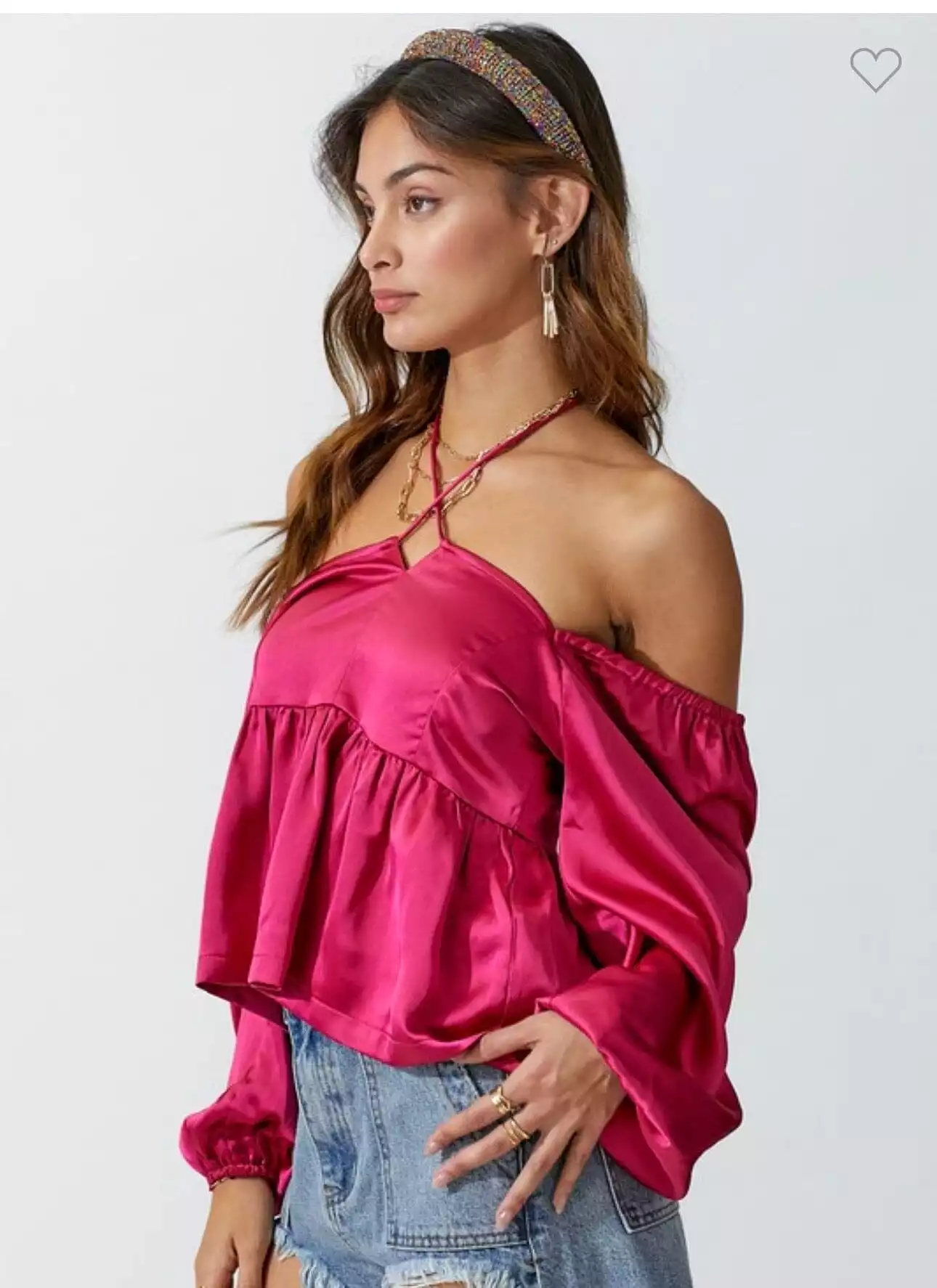 Satin Babydoll Top