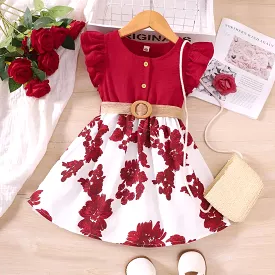 Summer knee length girls Dresses 5-6 Y S4857943