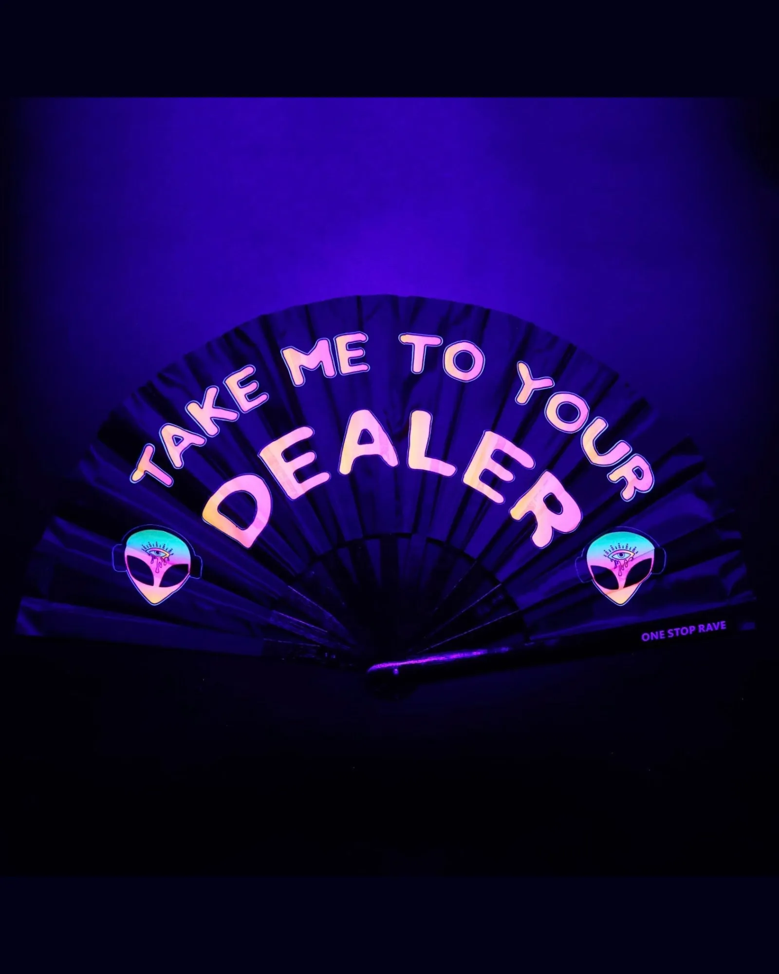 Take Me To Your Dealer Hand Fan